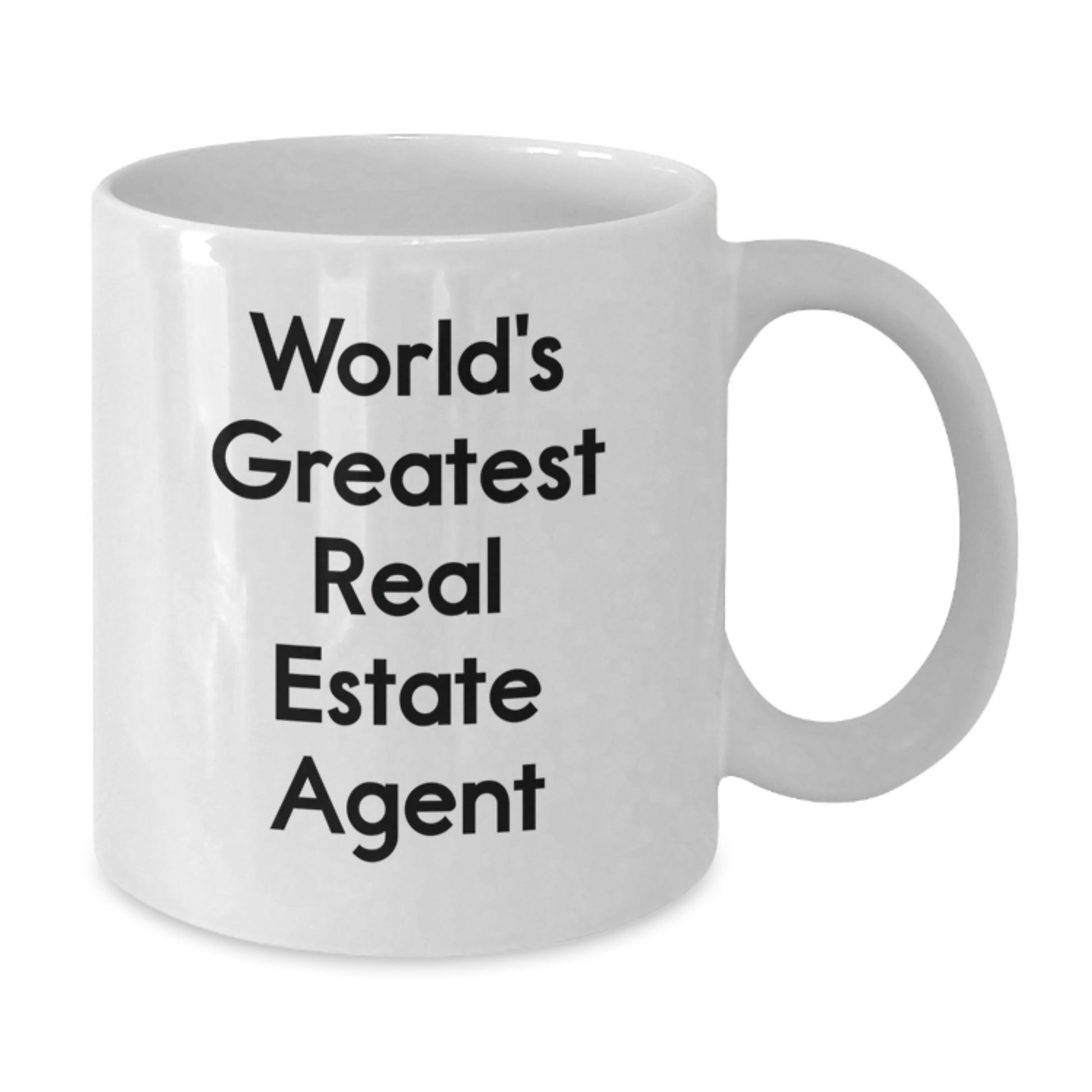 World's Greatest Real Estate Agent Funny White Coffee Mug, Unique Father's Day Unique Gifts from Family to Real Estate Agent Men - Additional