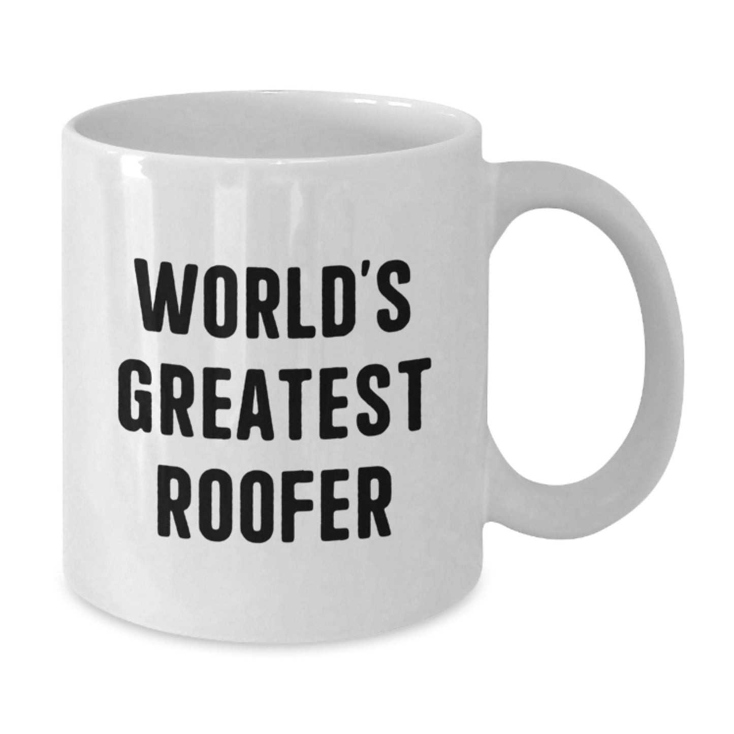 Funny Roofer Gifts from Mom - The World's Greatest Roofer White Coffee Mug for Dad, Unique Mother's Day Unique Gifts for Men - Additional