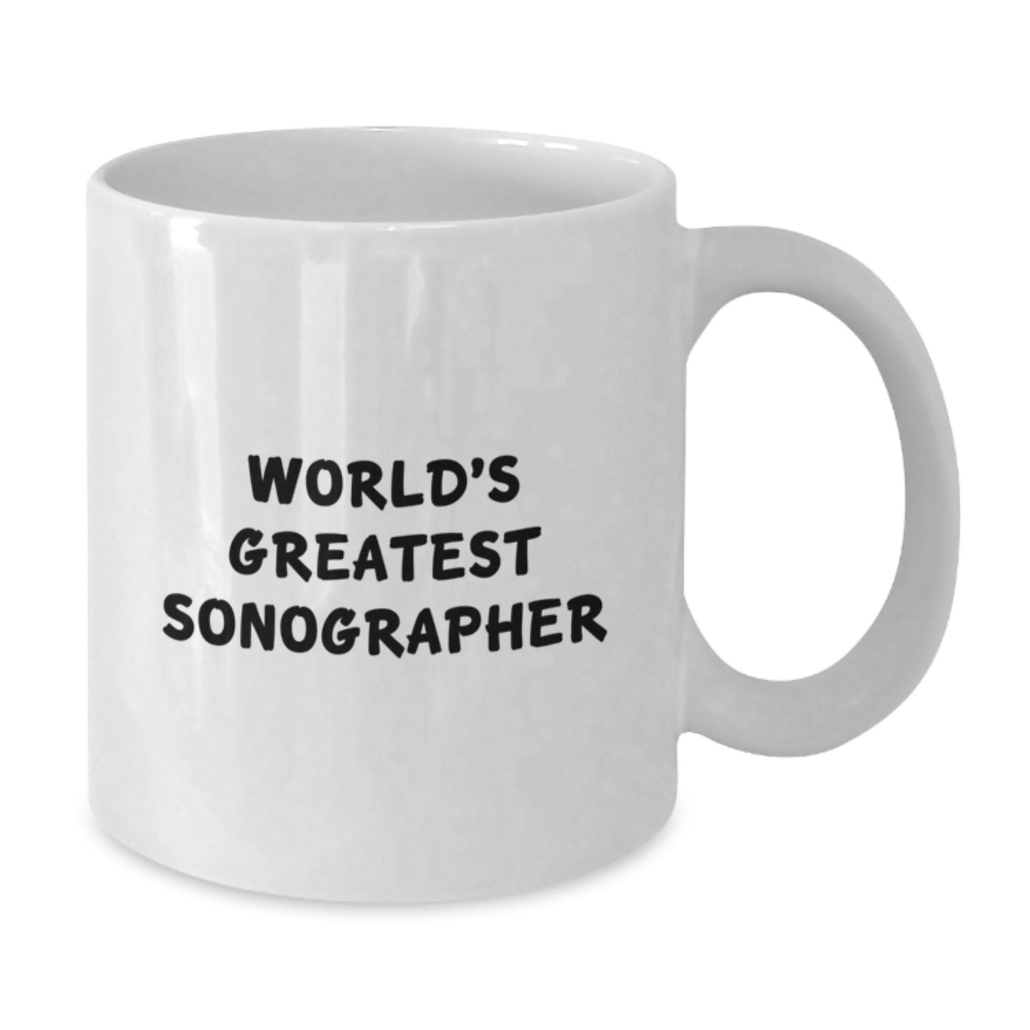 Funny Sonographer Gifts from Dad, Unique Gifts for Sonographer, World's Greatest Sonographer Mug, White Coffee Mug - Additional
