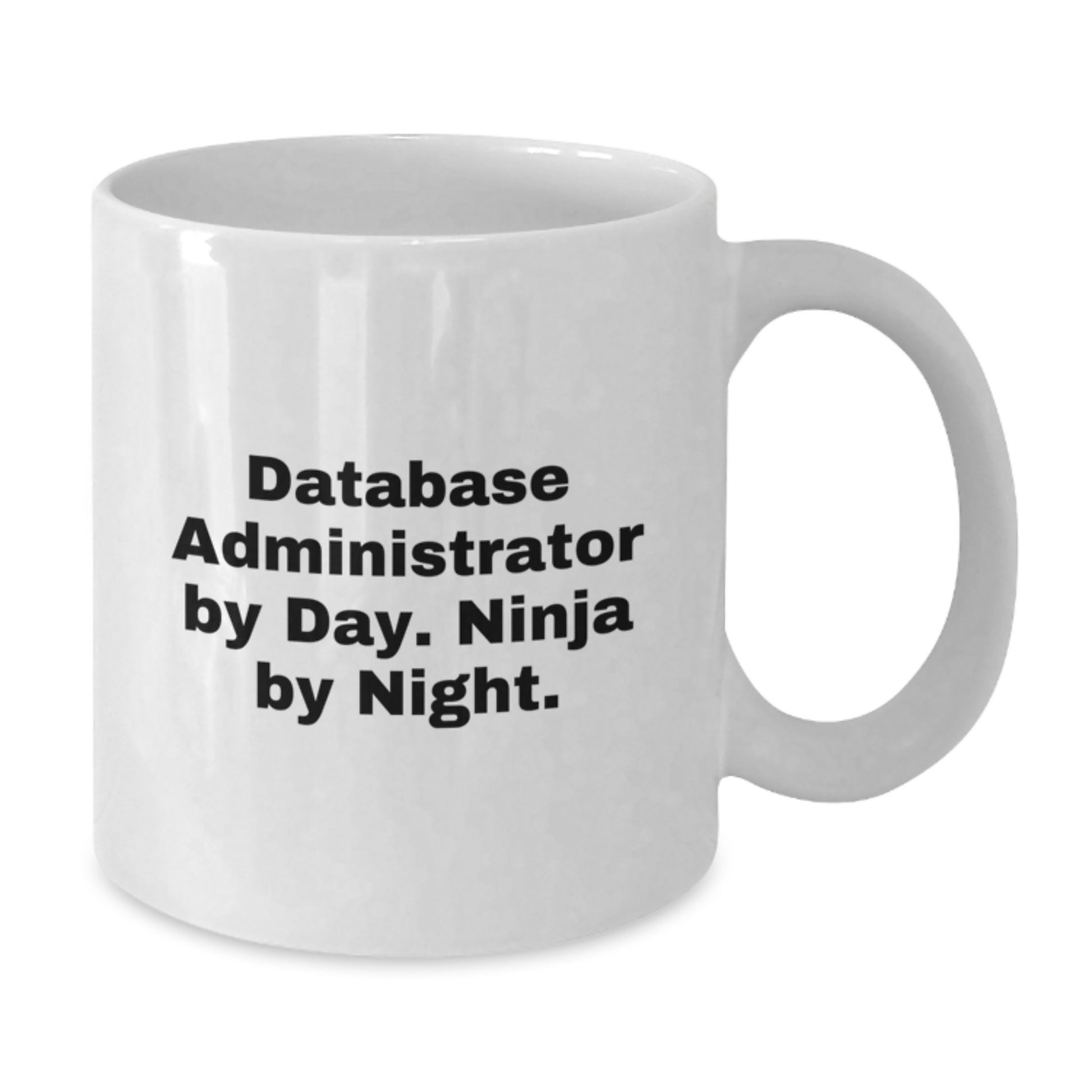 Funny Gifts for Database Administrator By Day White Coffee Mug, White Ceramic 11oz or 15oz Christmas Unique Presents from Friends - Additional