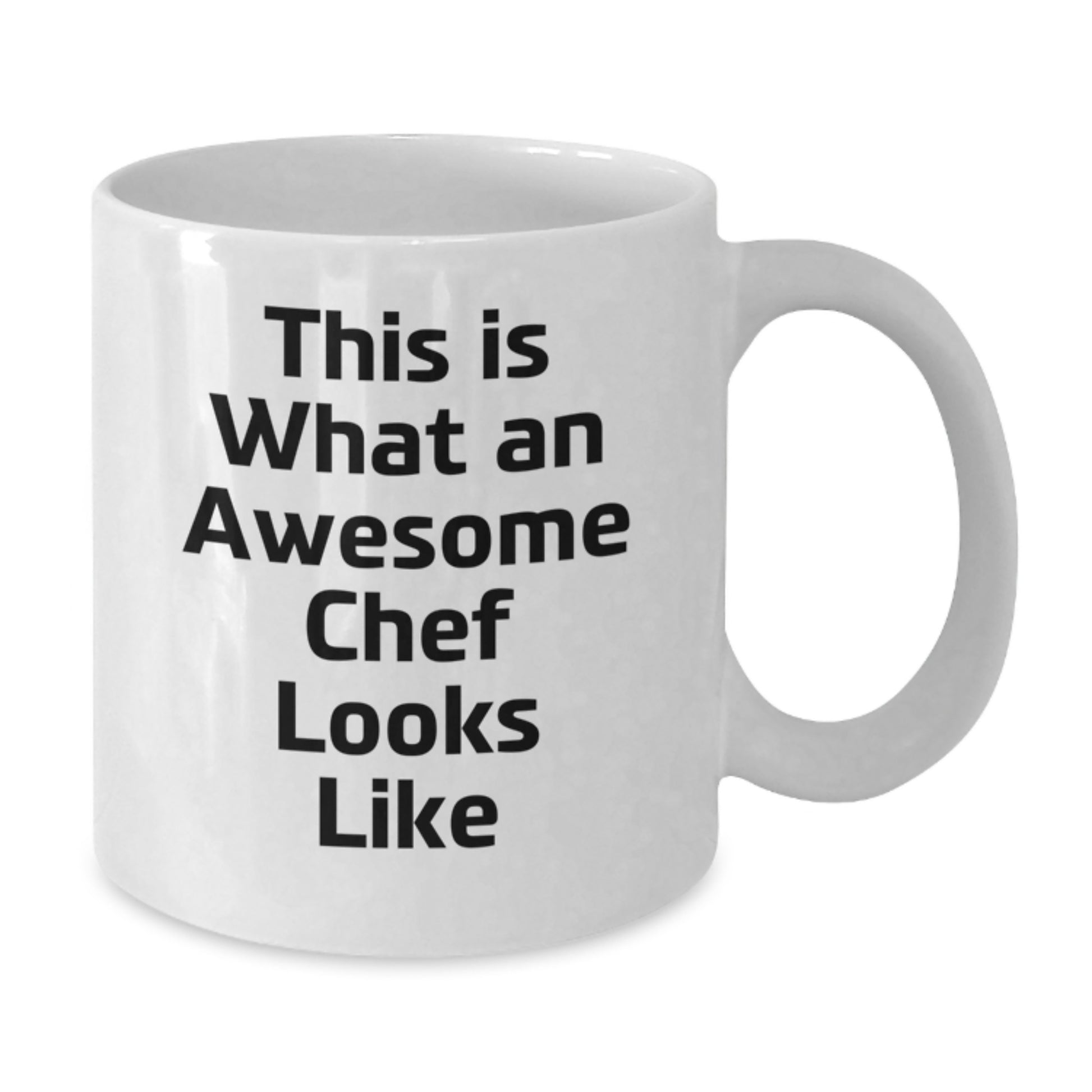 Funny Chef Gifts: This Is What An Awesome Chef Looks Like White Coffee Mug for Birthday, Gifts from Friends, Gifts for Chef - Additional