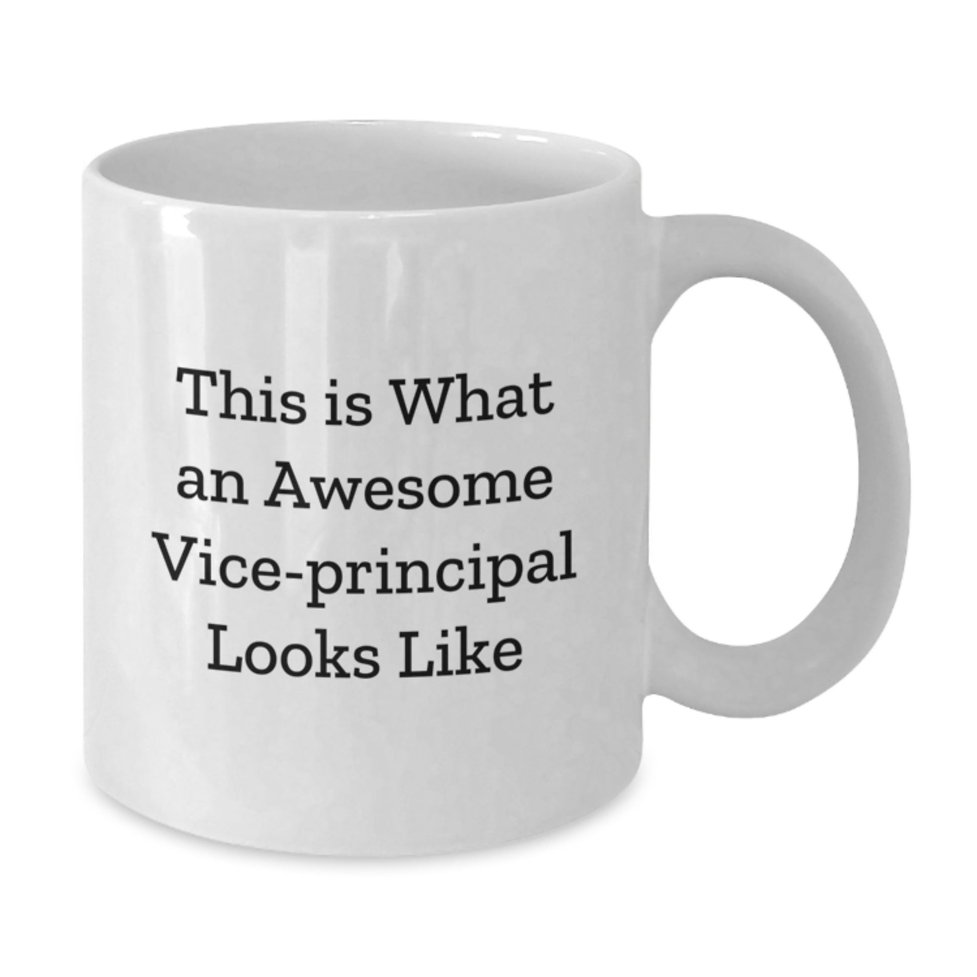 Funny Vice-Principal Gifts from Friends for Men, Unique White Coffee Mugs for Graduation, This Is What An Awesome Vice-Principal Looks Like - Additional
