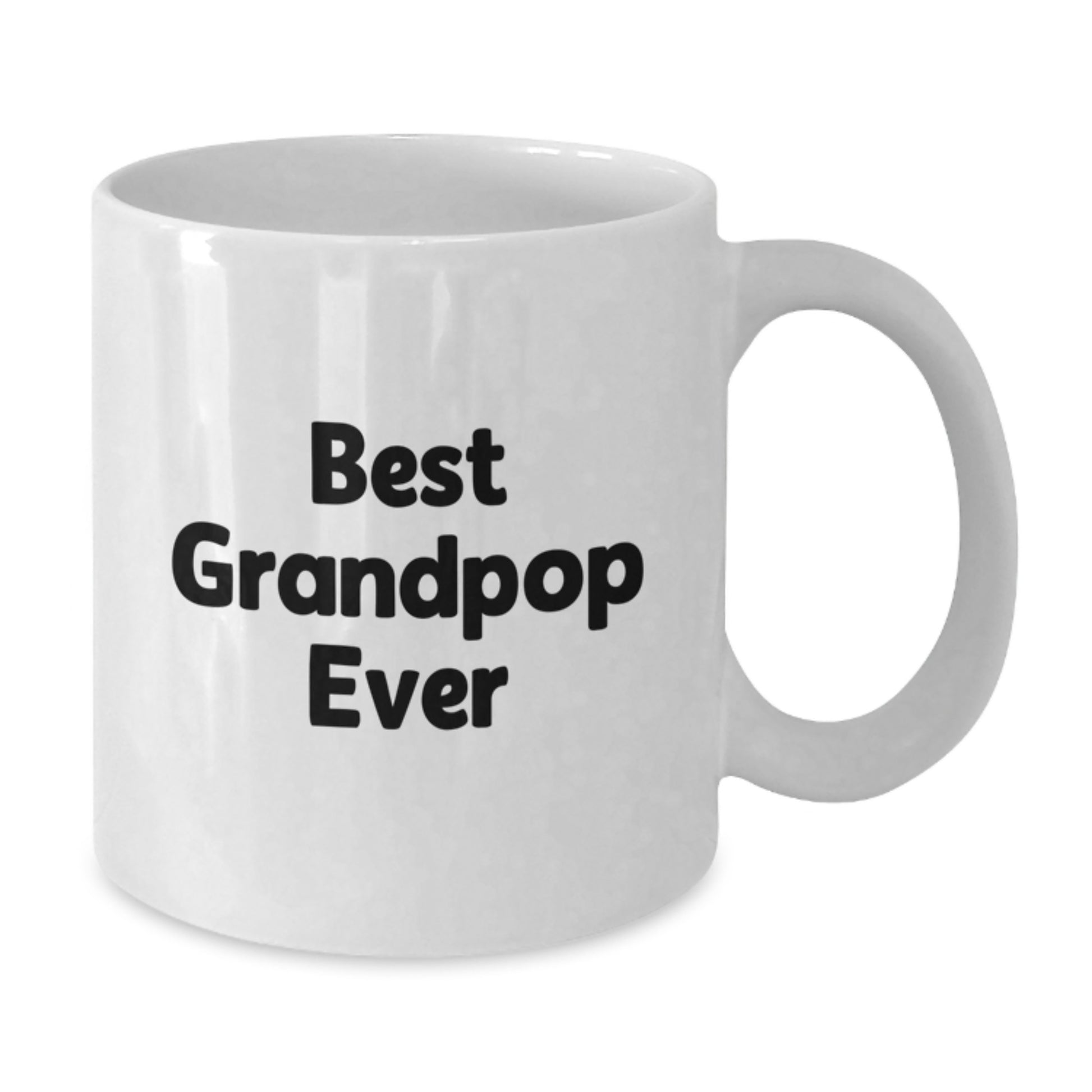Funny Grandpop Gifts for Men, White Coffee Mug Best Grandpop Ever, Christmas Unique Presents from Family - Additional