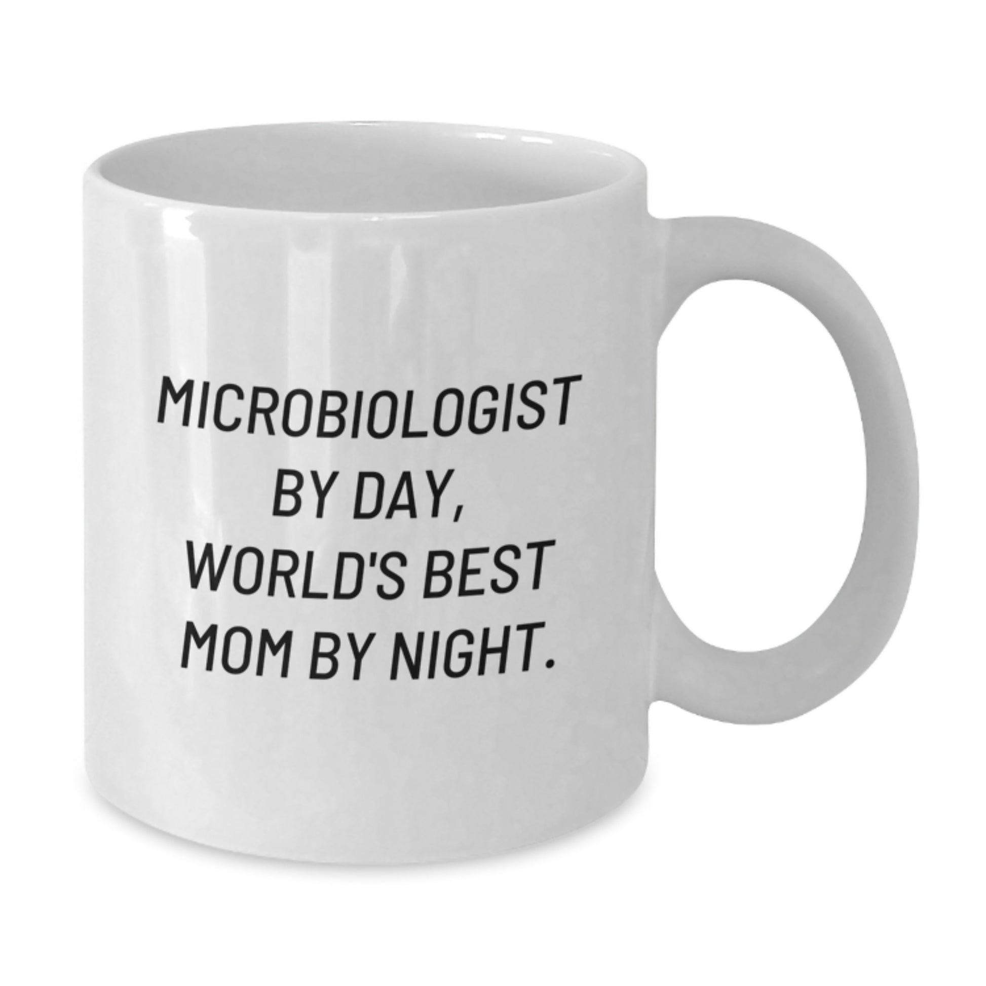 Funny Microbiologist Quote White Coffee Mugs Gifts from Men to Microbiologist Friends on Birthday, World's Best Mom By Night., Gifts for Microbiologist, Unique Birthday Unique Gifts from Family - Additional