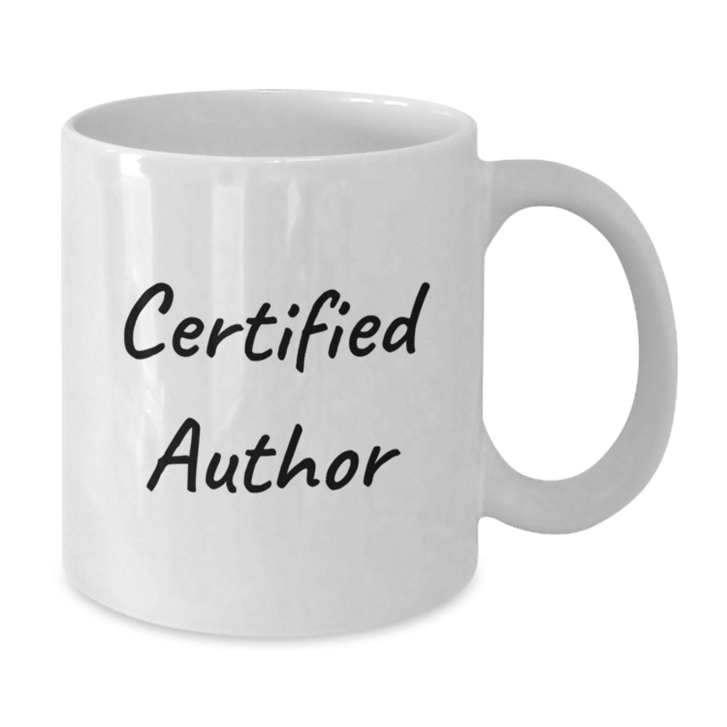 Funny Author Gifts for Men from Friends on Christmas Unique Mugs with Certified Author Quote - White 11oz and 15oz Ceramic Coffee Mug - Additional