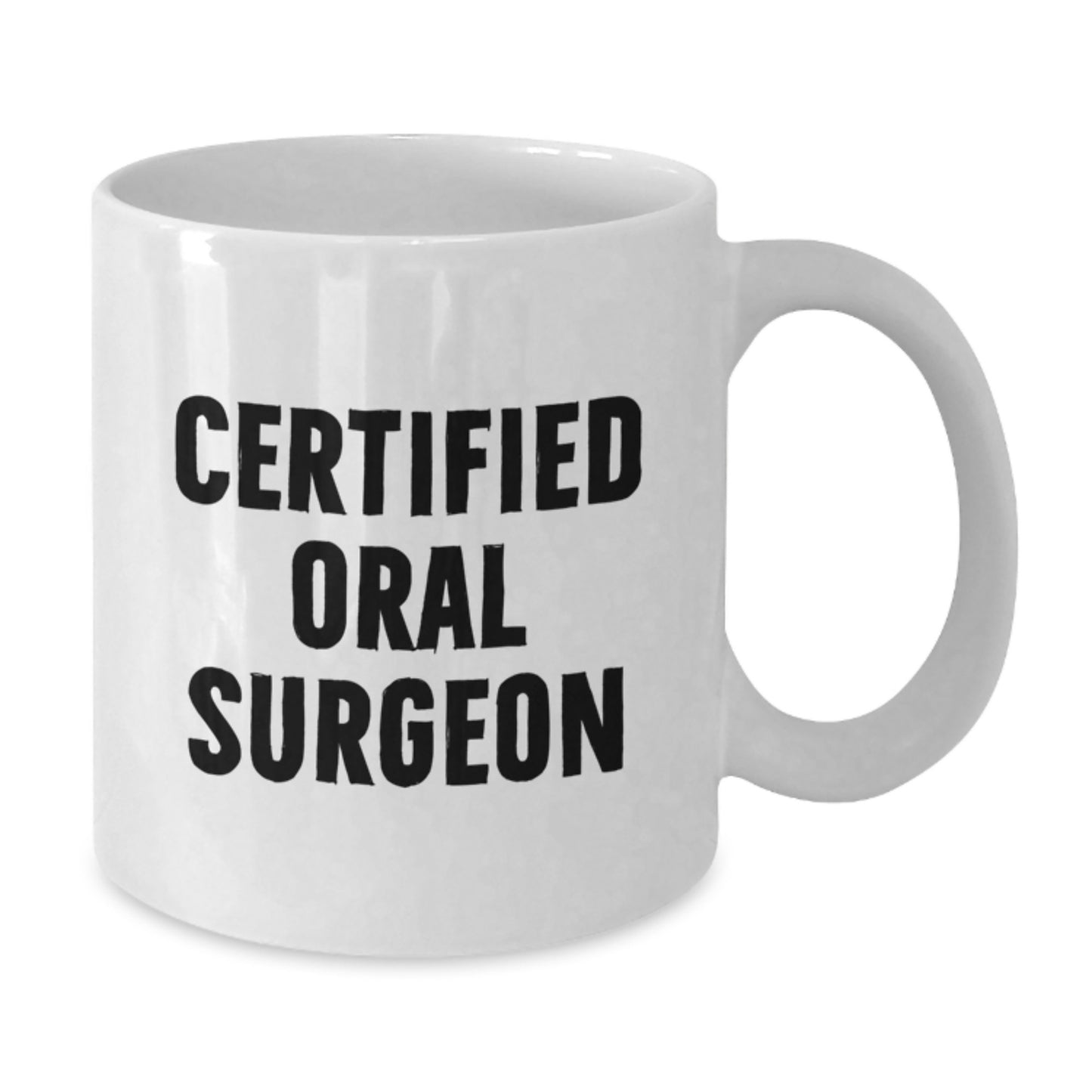 Funny Gifts from Friends for Oral Surgeon Birthday Celebrations - White Coffee Mug with 'Certified Oral Surgeon, Because You're a Hero!' Quote, 11oz or 15oz Capacity, Ceramic Material - Additional