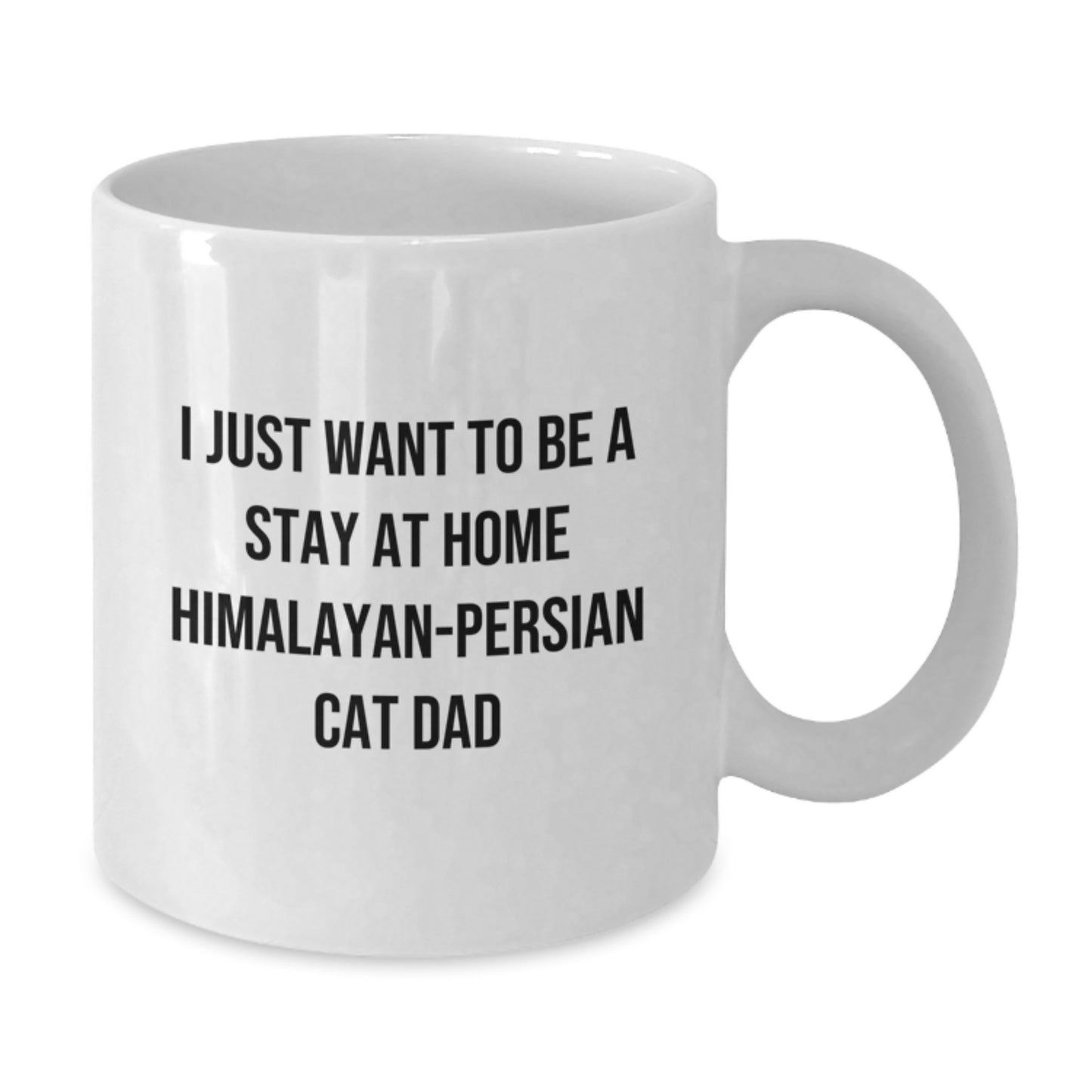Himalayan-Persian Cat Lover Gifts from Dad to Men on Birthday Unique Mugs - I Just Want To Be A Stay At Home Himalayan-persian Cat Dad - Additional