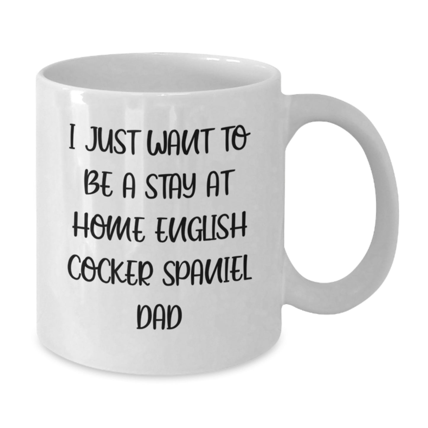 English Cocker Spaniel Dog Lover Gifts from Friends for Him, Funny Quote White Coffee Mug, Birthday Unique Gift, Men's Best Dad Mug - Additional