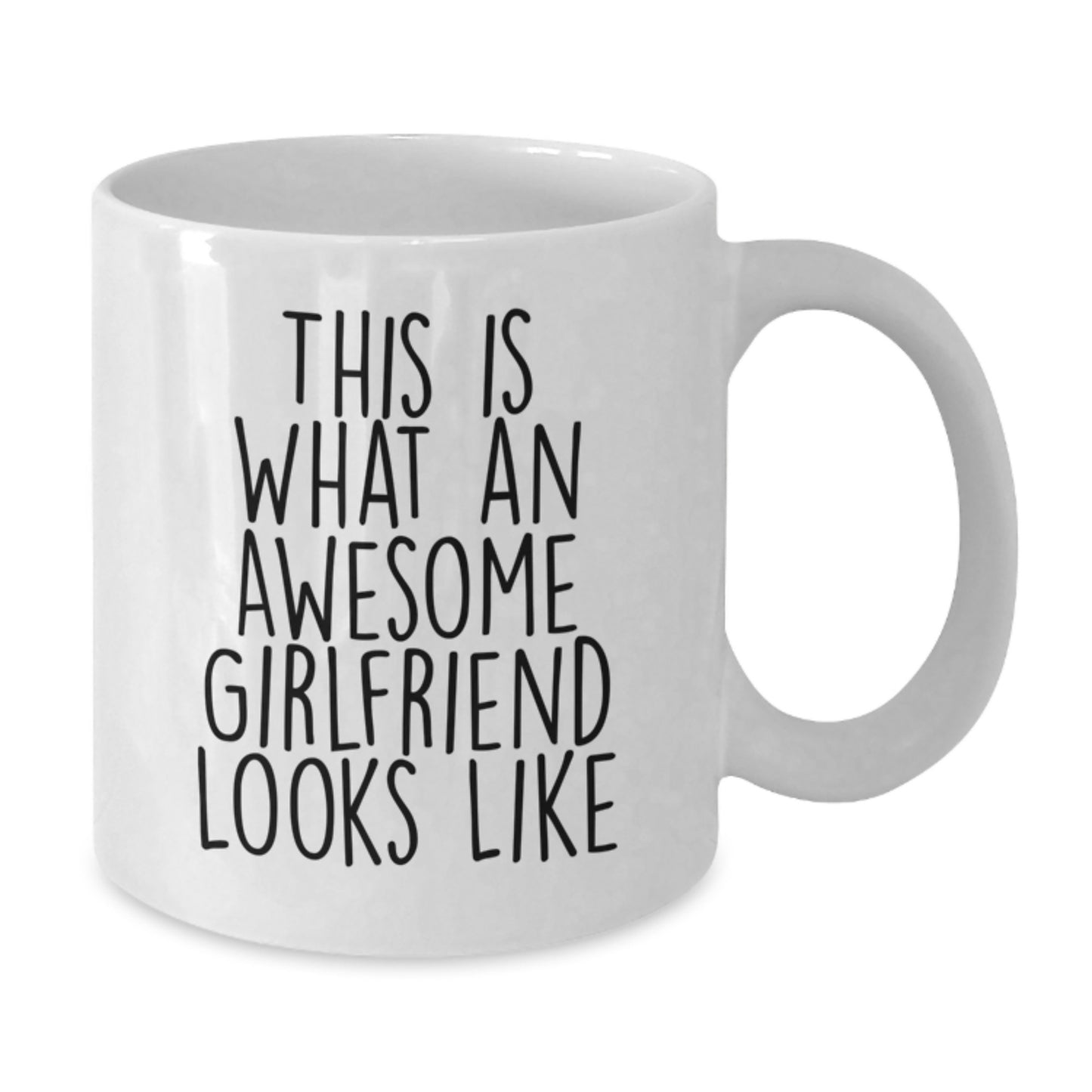 Funny Sweetheart Gifts from Men for Graduation, White Coffee Mug with Quote 'This Is What An Awesome Sweetheart Looks Like' - Additional