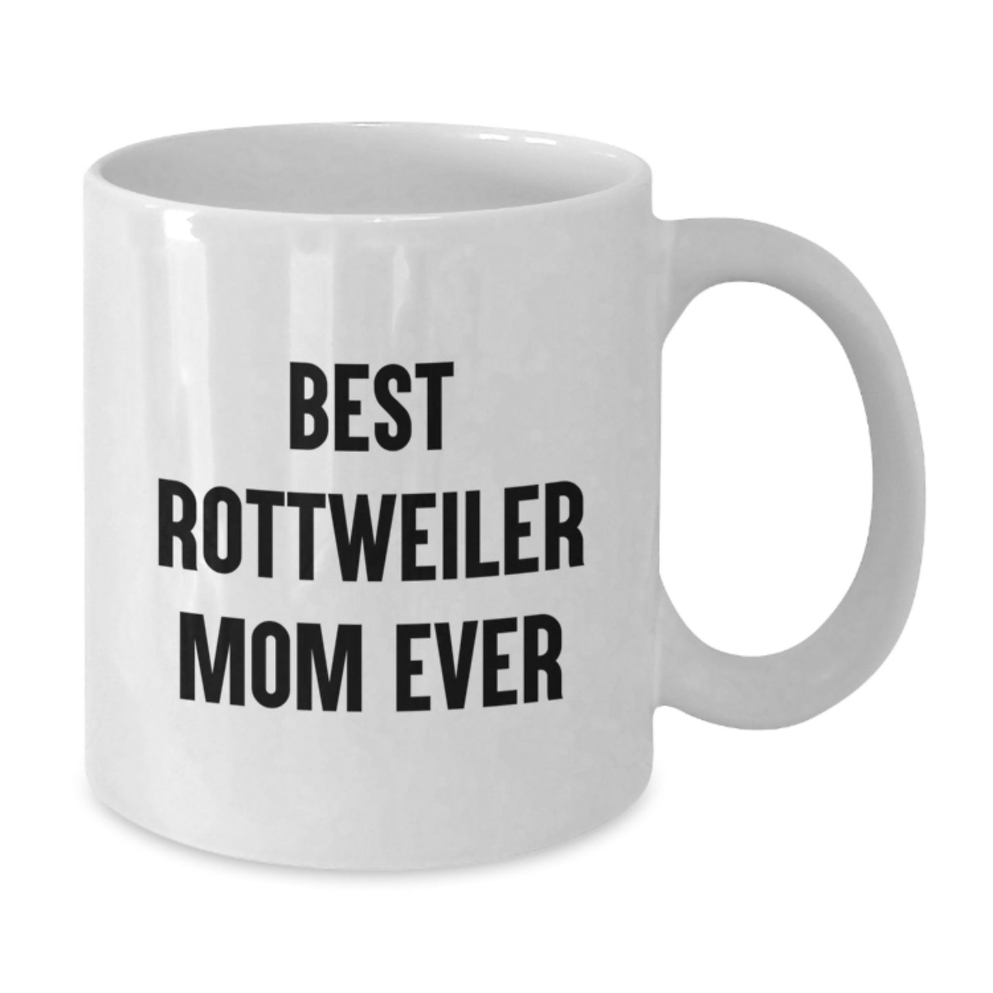 Rottweiler Dog Lover Gifts from Friends, Unique Valentine's Unique Gifts for Rottweiler Dog Owners, Funny White Coffee Mug - Additional
