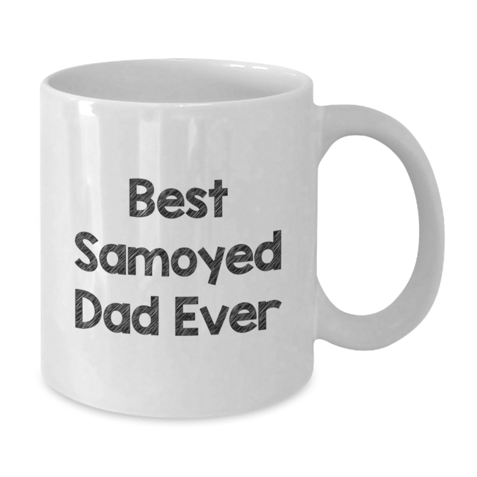 Funny Samoyed Dog Gifts for Dad, White Coffee Mugs for Samoyed Dog Lovers, Best Samoyed Dad Ever Quote Valentine's Unique Gifts from Men to Son - Additional