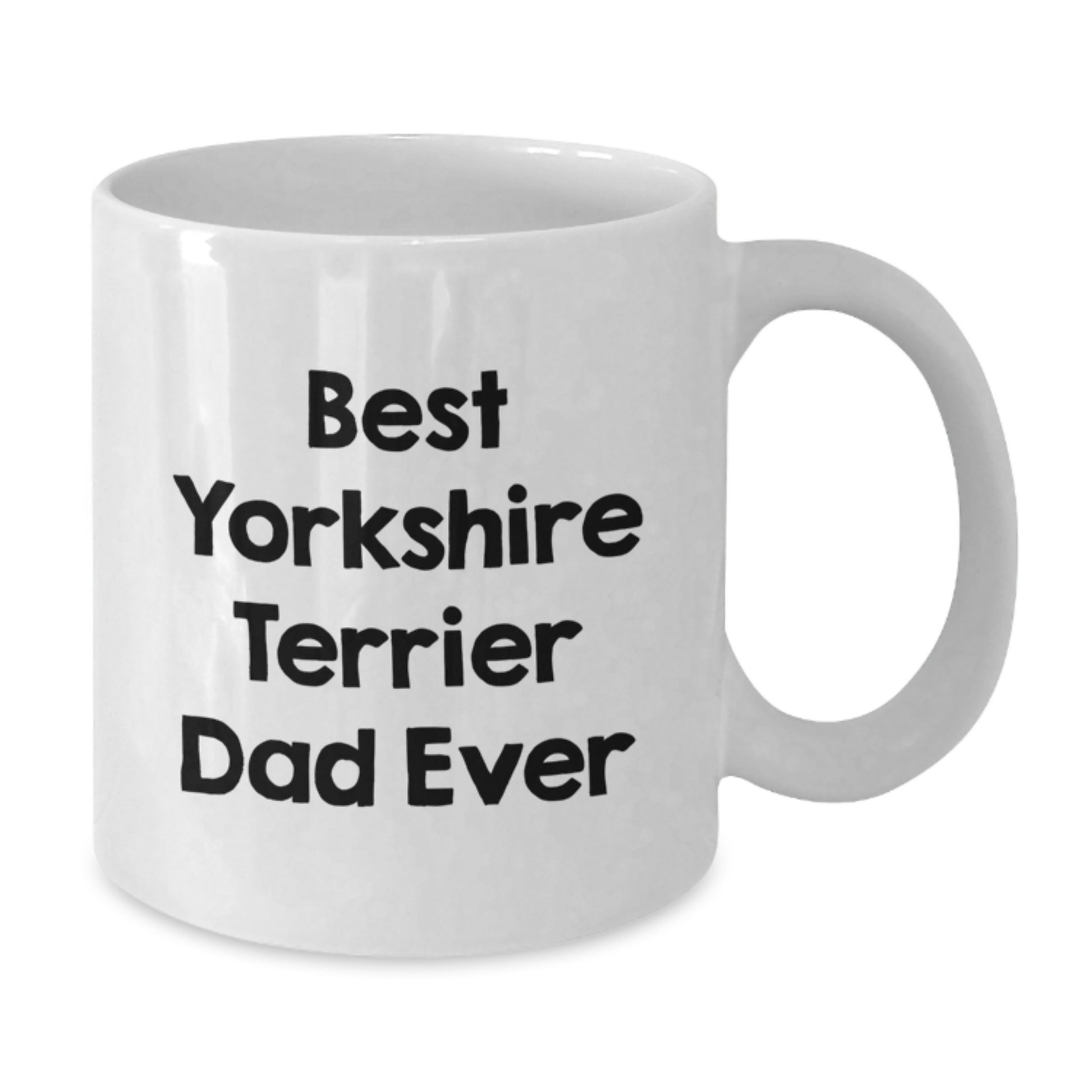 Funny Yorkshire Terrier Dog Mom or Dad Gifts for Valentine's White Coffee Mugs - Additional