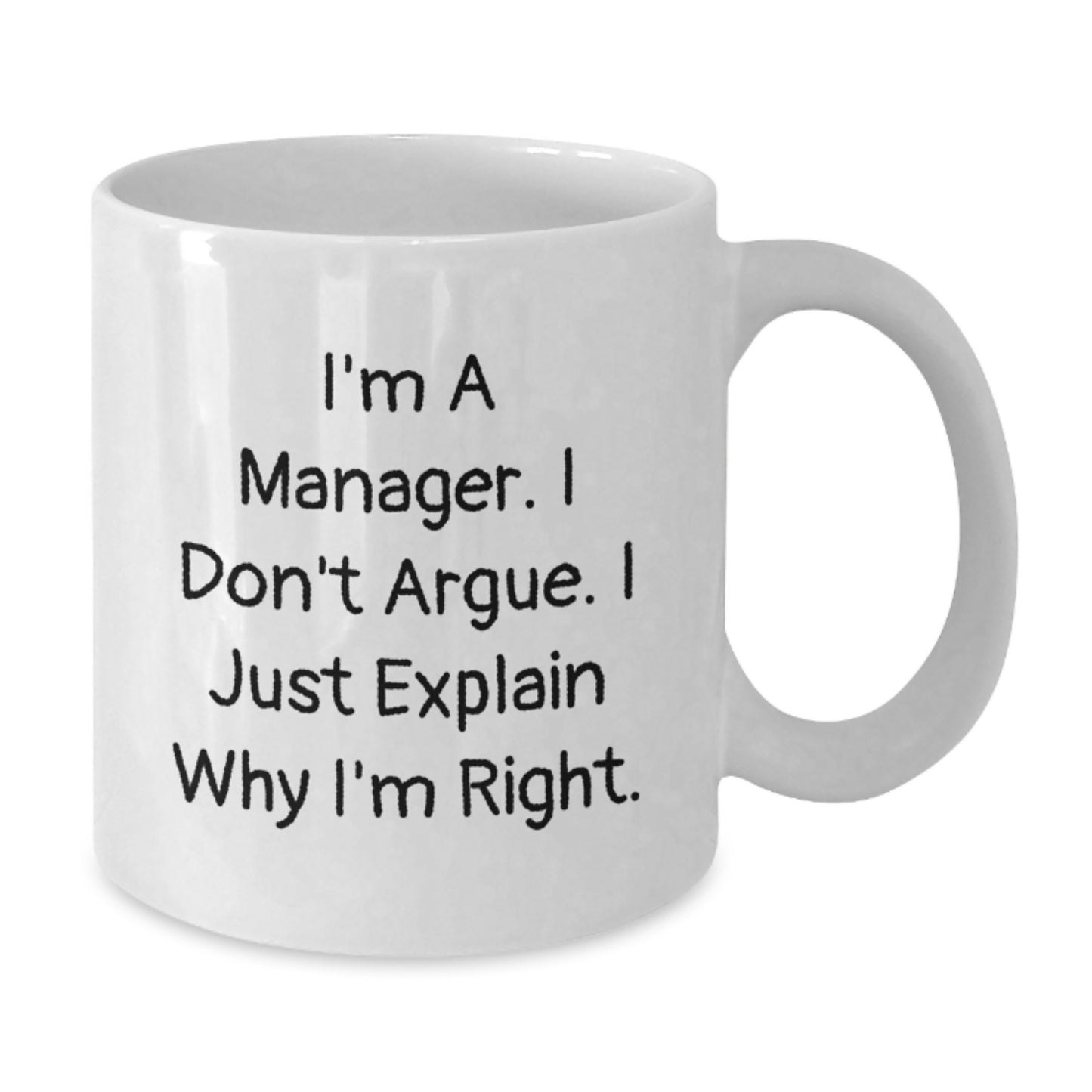 Funny Manager Gifts from Friends - White Coffee Mug for Manager - Valentine's Unique Gifts - Additional