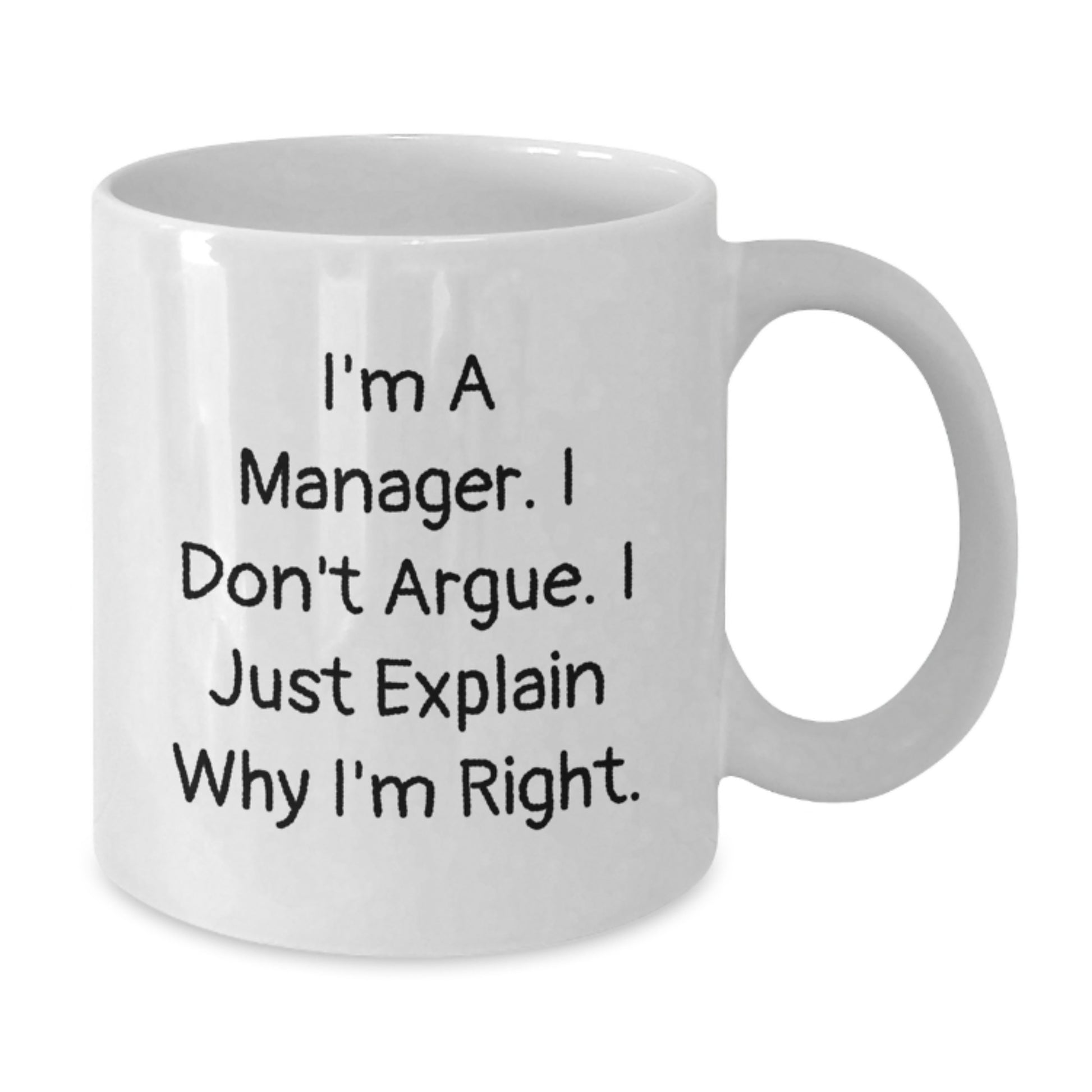 Funny Manager Gifts from Friends - White Coffee Mug for Manager - Valentine's Unique Gifts - Additional