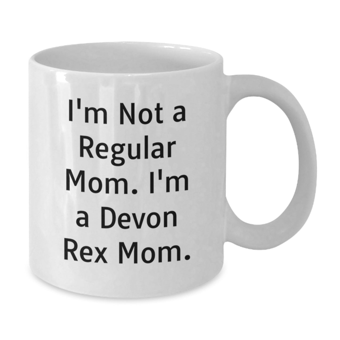 Funny Devon Rex Cat Mom Gifts from Family to Graduates - White Coffee Mug - Additional
