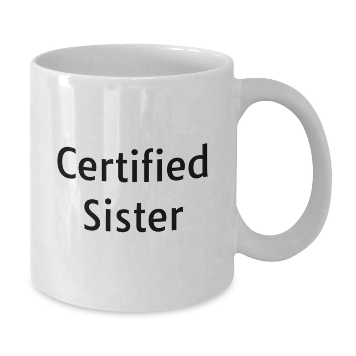 Funny Sister Gifts, Christmas Unique Mug, White Coffee Mug with 'Sister is my favorite person to spend Christmas with' Quote, Gifts from Family, Sisters - Additional
