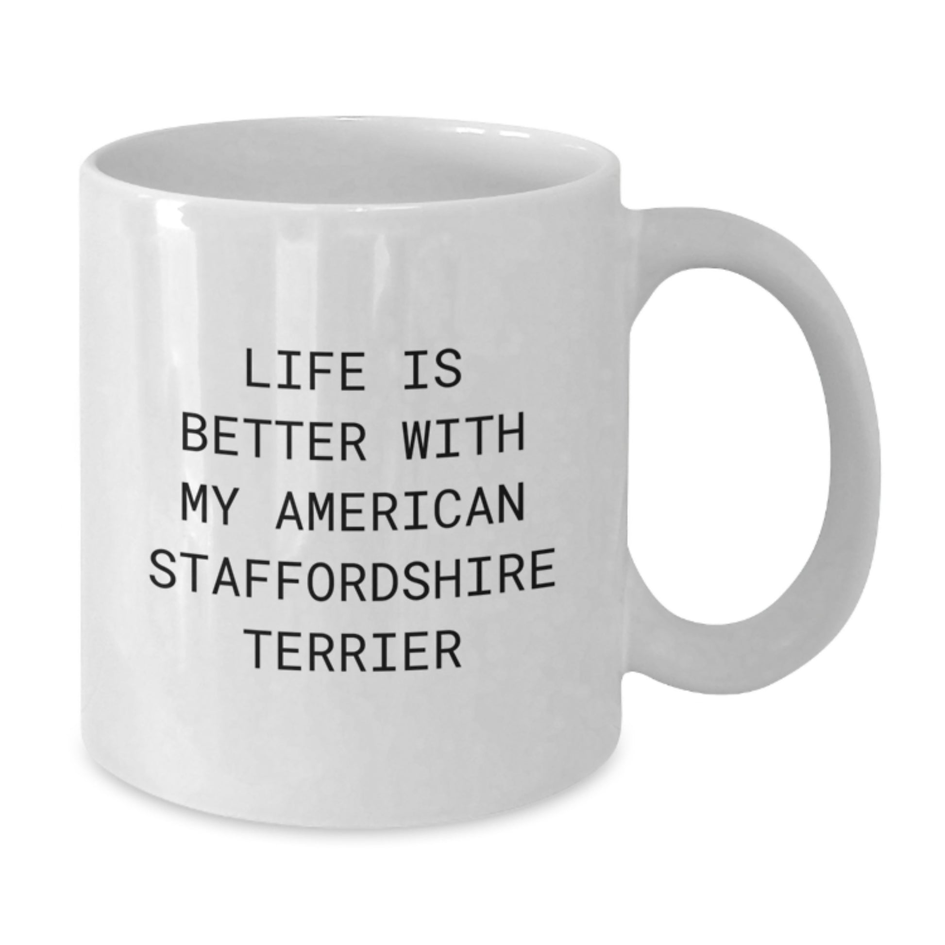 Funny American Staffordshire Terrier Dog Gifts from Family for Birthday Morning Coffee Mug - Additional
