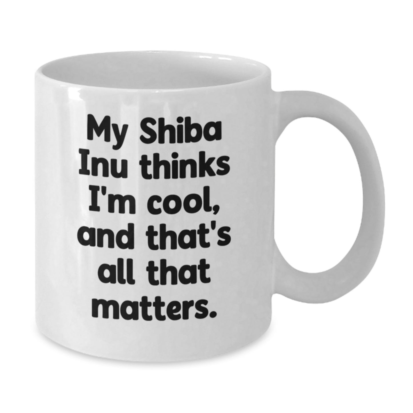 Funny Shiba Inu Dog White Coffee Mug Gifts for Men from Friends on Birthday Unique - Additional