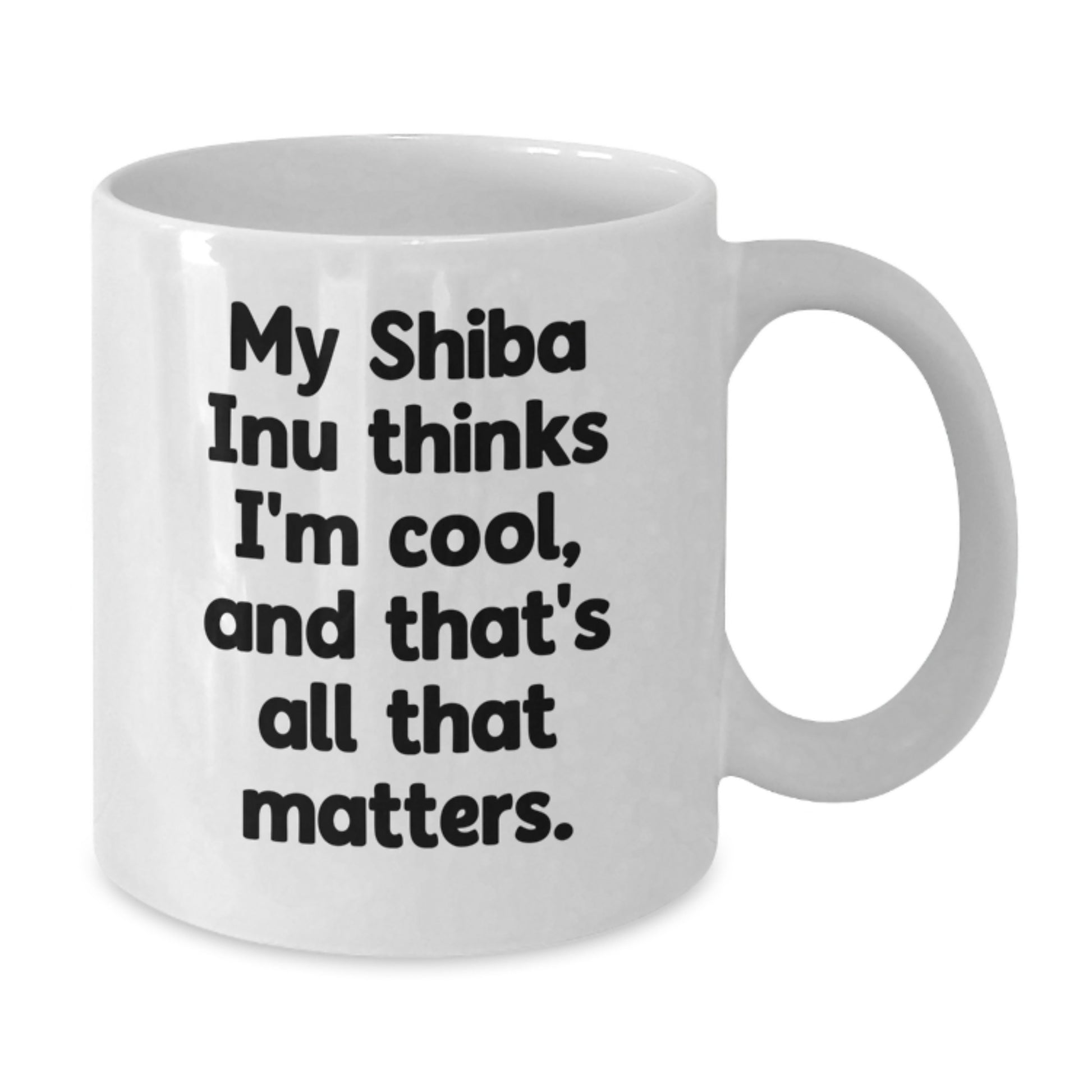 Funny Shiba Inu Dog White Coffee Mug Gifts for Men from Friends on Birthday Unique - Additional