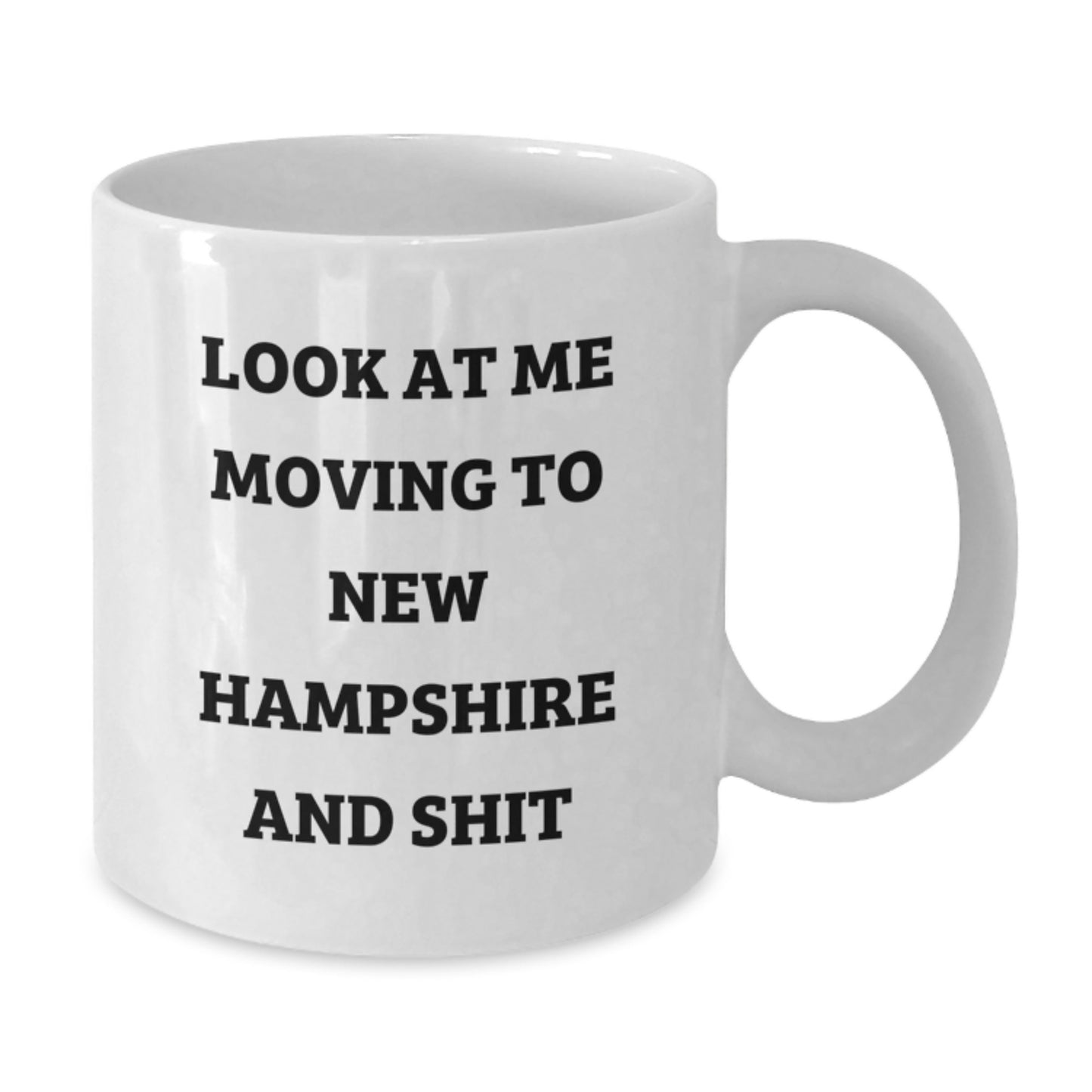 Funny New Hampshire White Coffee Mug Gifts from Friends for Moving to New Hampshire on Valentine's - Additional