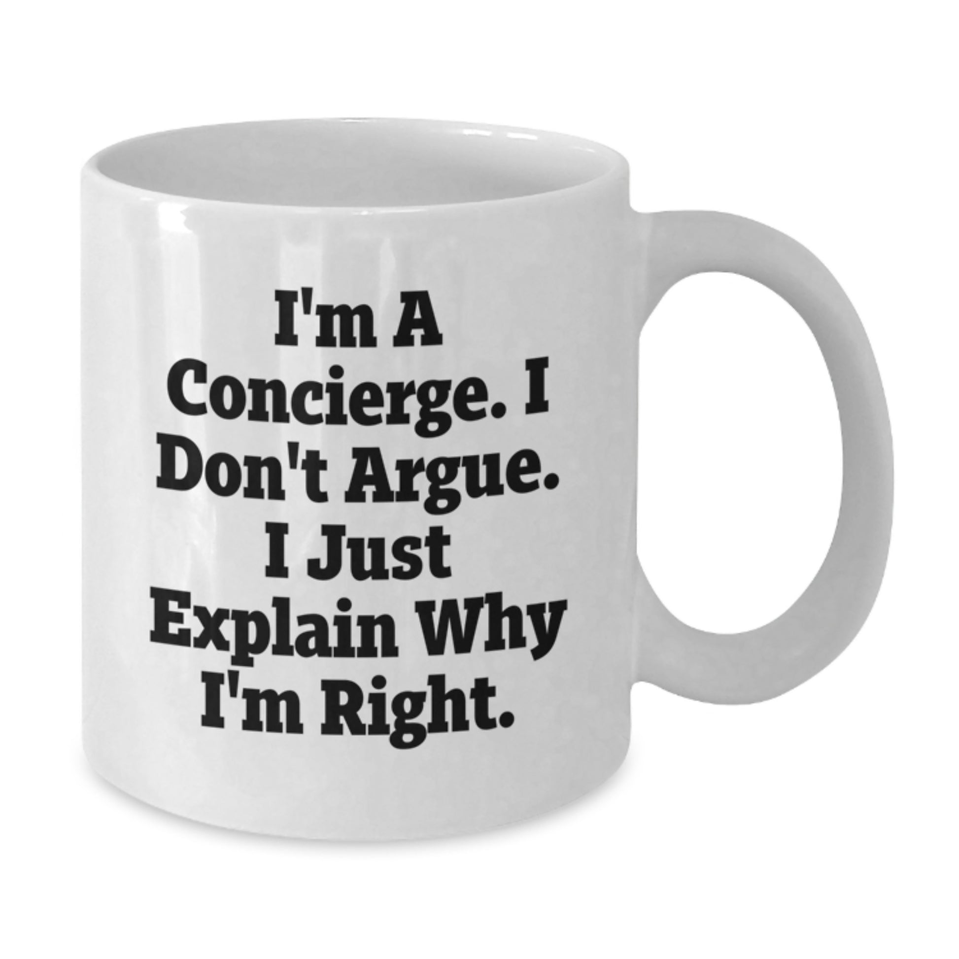 Funny Concierge Gifts for Men, Unique White Coffee Mug from Friends, Inspirational Graduation Unique Gifts - Additional