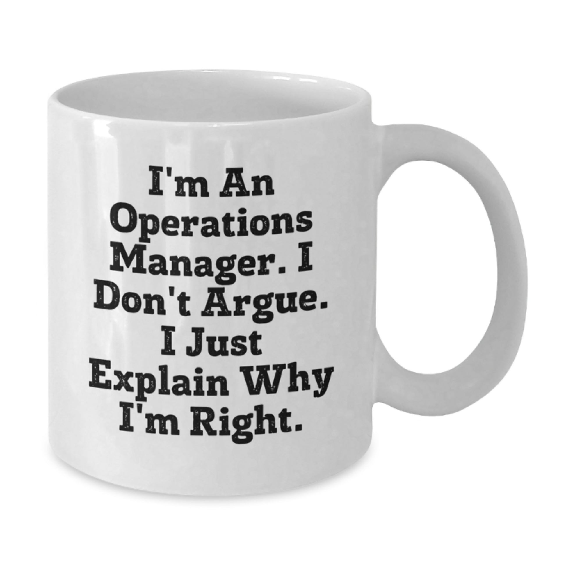 Funny Operations Manager Gifts from Friends, White Coffee Mug for Graduation Unique Gifts for Operations Manager - Additional