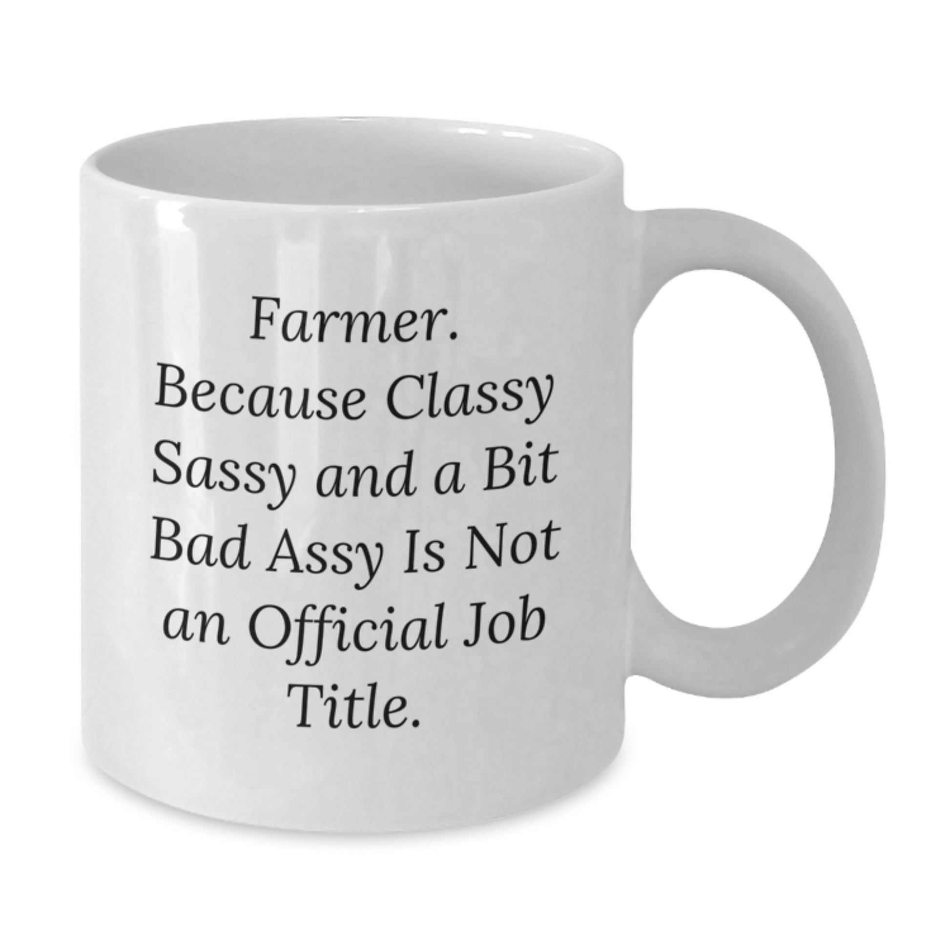 Funny Farmer Gifts for Men, Unique Graduation Gifts from Friends, White Coffee Mug with Sassy Quote - Additional