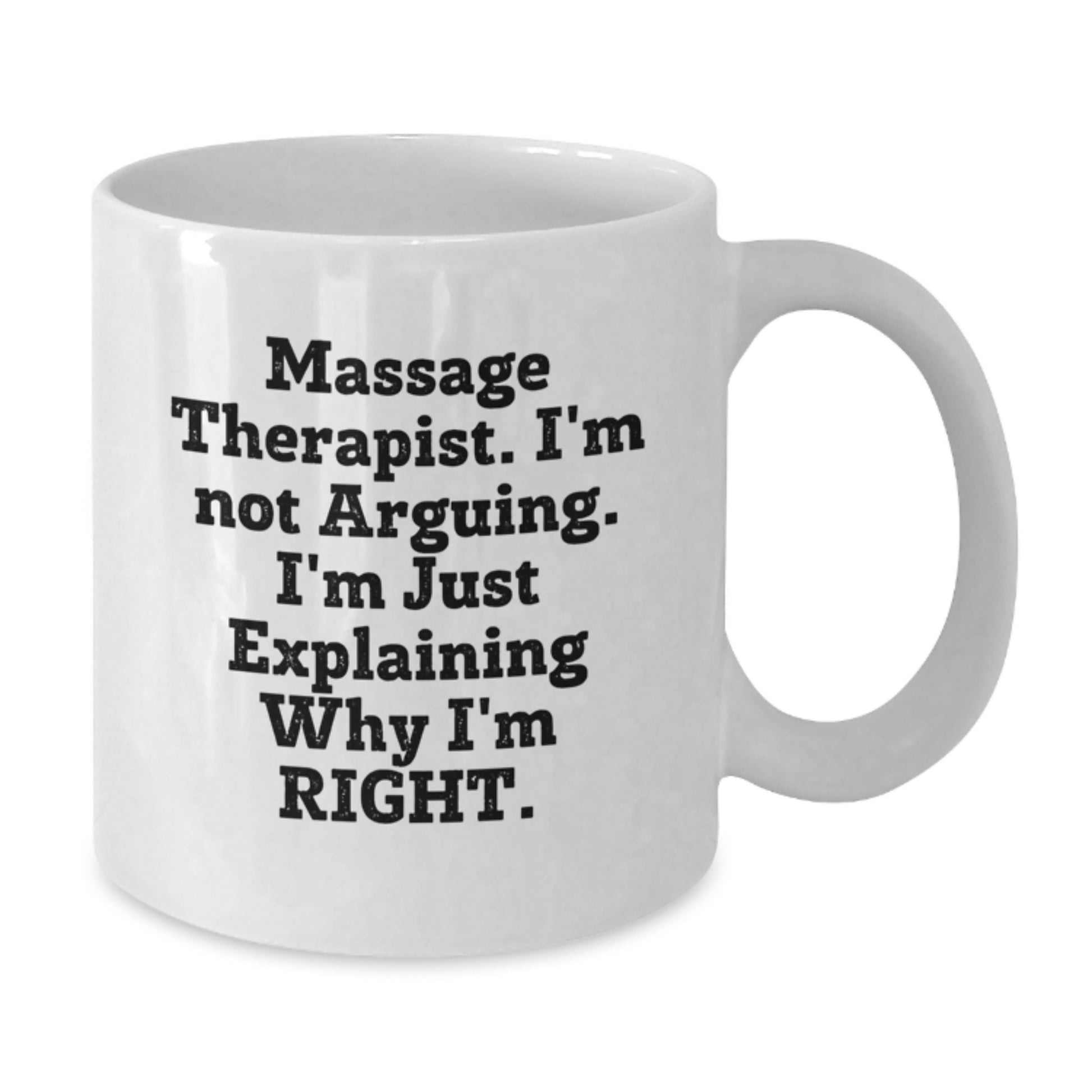 Funny Massage Therapist Gifts, Unique White Coffee Mug for Massage Therapist, Gifts from Men to Massage Therapist on Mother's Day - Additional