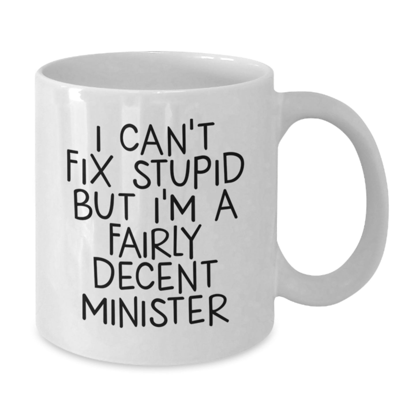 Funny Minister Gifts, White Coffee Mugs, Graduation Unique Gifts for Minister from Friends - Additional