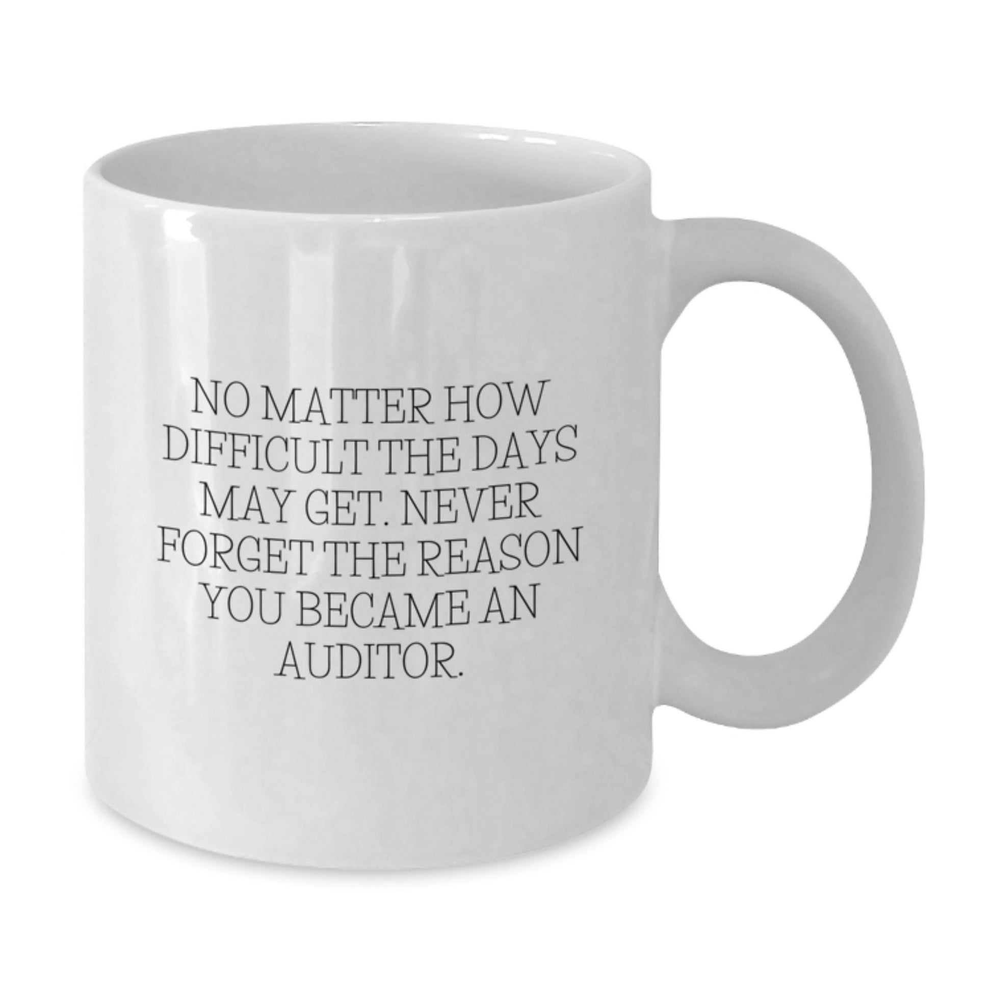 Funny Auditor Quote Gifts from Friends or Family for Men or Women Graduation Unique Mug - Additional