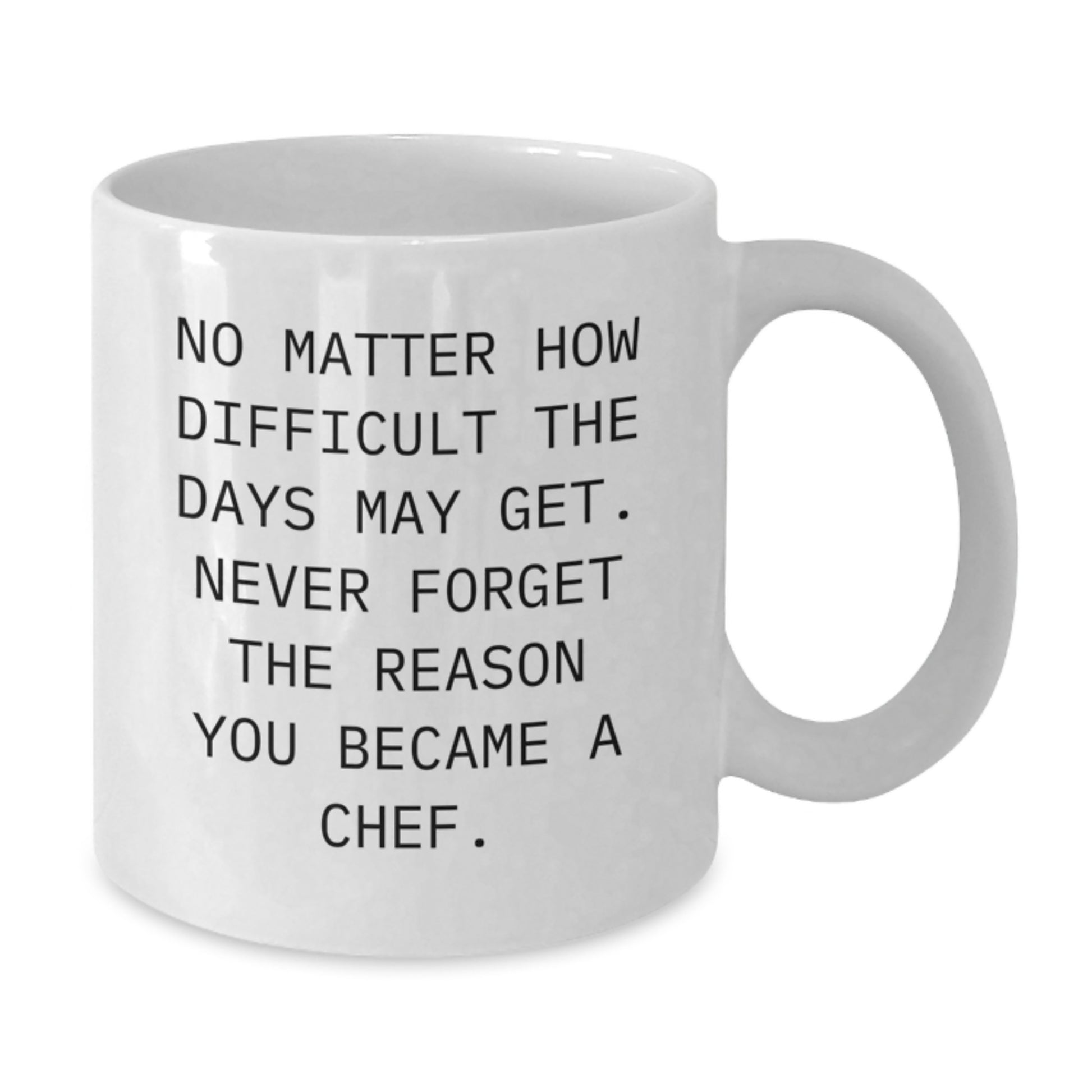 Graduation Unique Gifts for Chef Men, Funny Chef Quote White Coffee Mug, Gifts from Friends, Family, Women, Coworkers - Additional