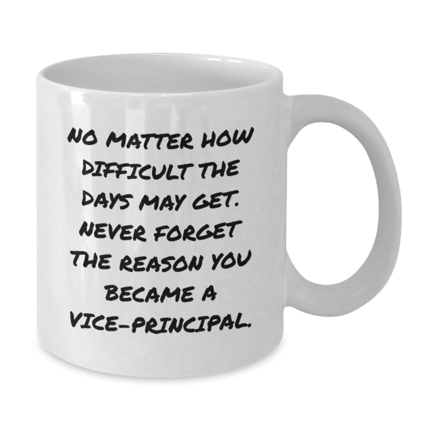 Funny Vice-principal Gifts from Friends - Inspirational White Coffee Mug for Vice-principal Graduation Unique Gifts - Additional