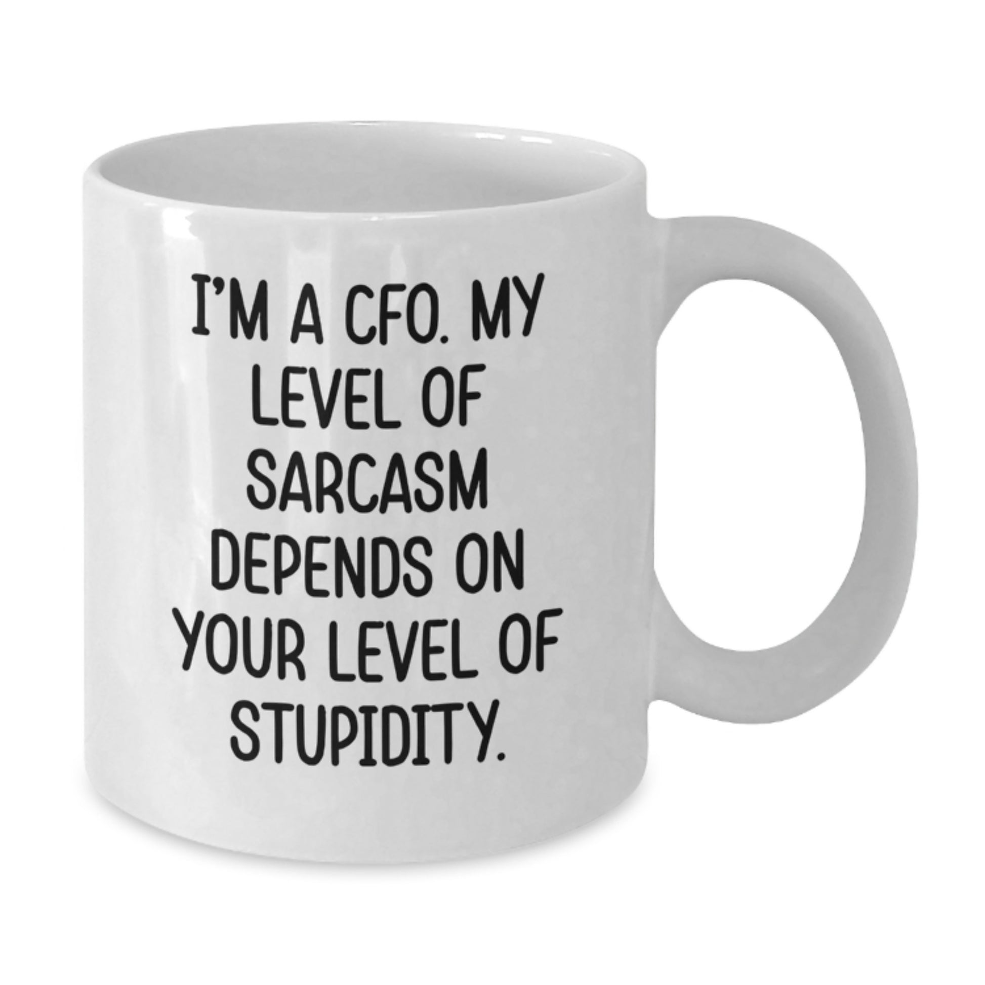 Funny CFO Sarcasm Mug, Gifts for CFO, White Coffee Mug, Birthday Unique Gifts from Friends - Additional