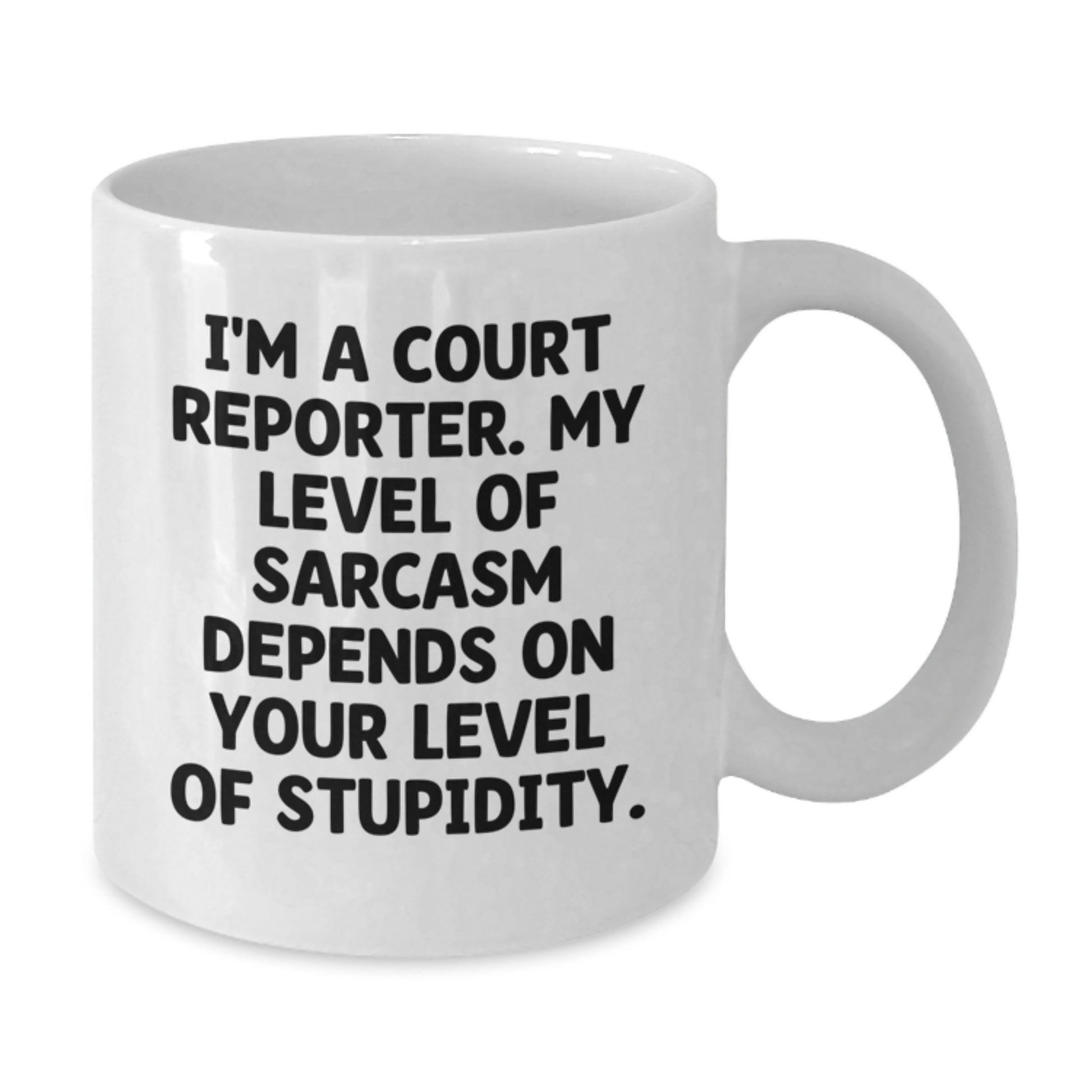 Funny Court Reporter Gifts from Friends to Court Reporters for Graduation Unique Celebration White Coffee Mug - Additional