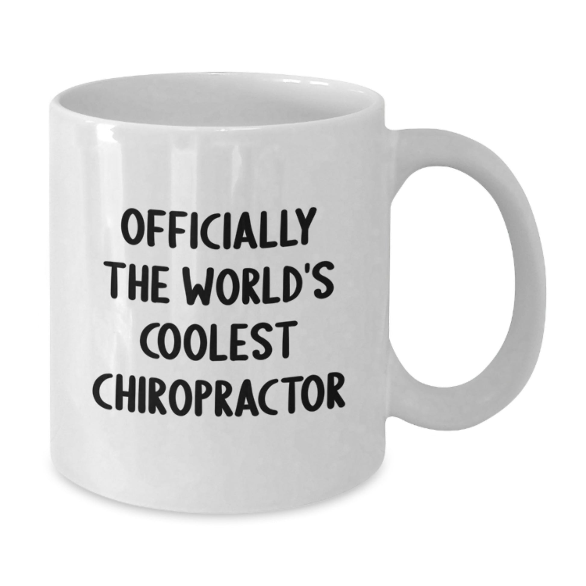 Funny Gifts from Friends - 'Officially The World's Coolest Chiropractor' White Coffee Mug for Him or Her, Chiropractor Christmas Unique Gifts, White Coffee Mug Chiropractor - Additional