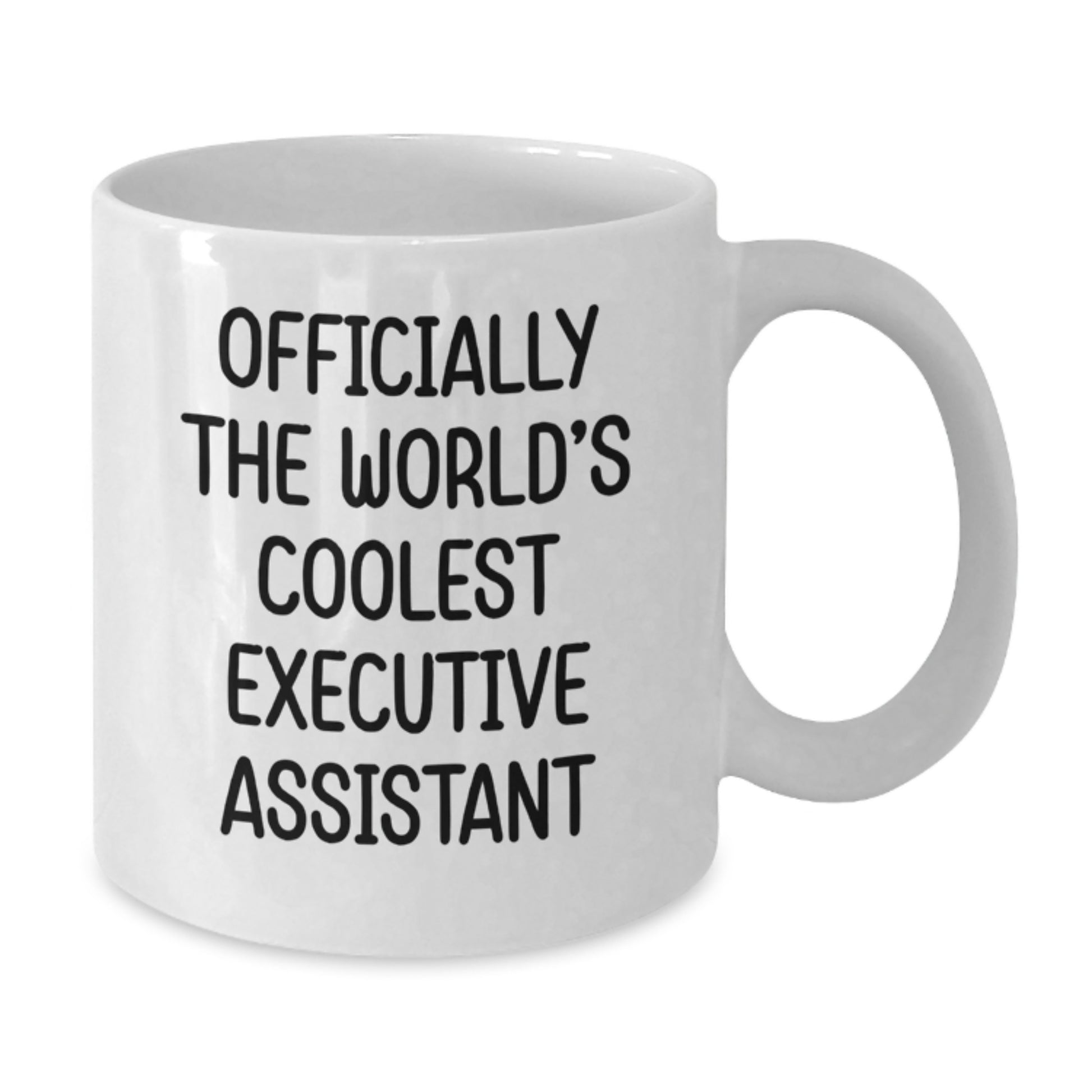 Funny Executive Assistant Gifts for Men from Coworkers, White Coffee Mug, 'Officially The World's Coolest Executive Assistant' - Additional