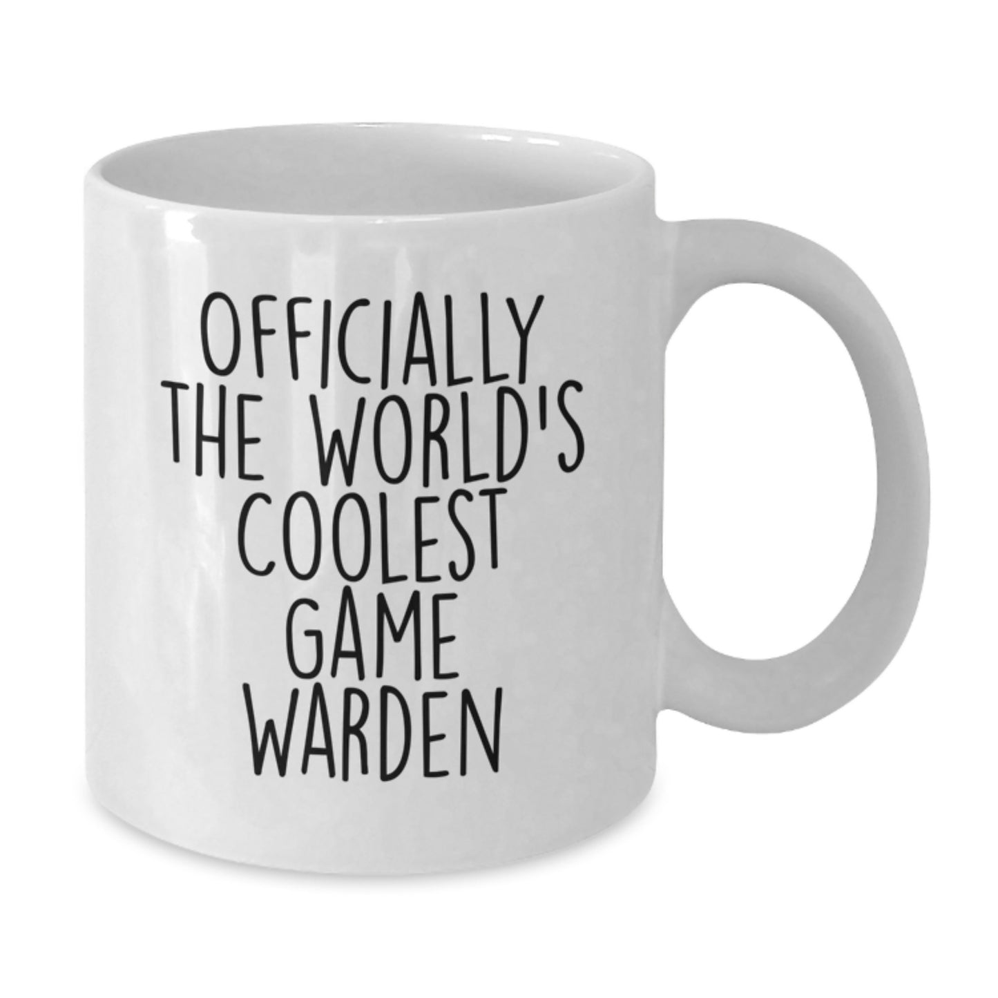 Commemorate the World's Coolest Game Warden with a Humorous Valentine's Gift for Men, Women, and Friends - White Coffee Mug - Additional