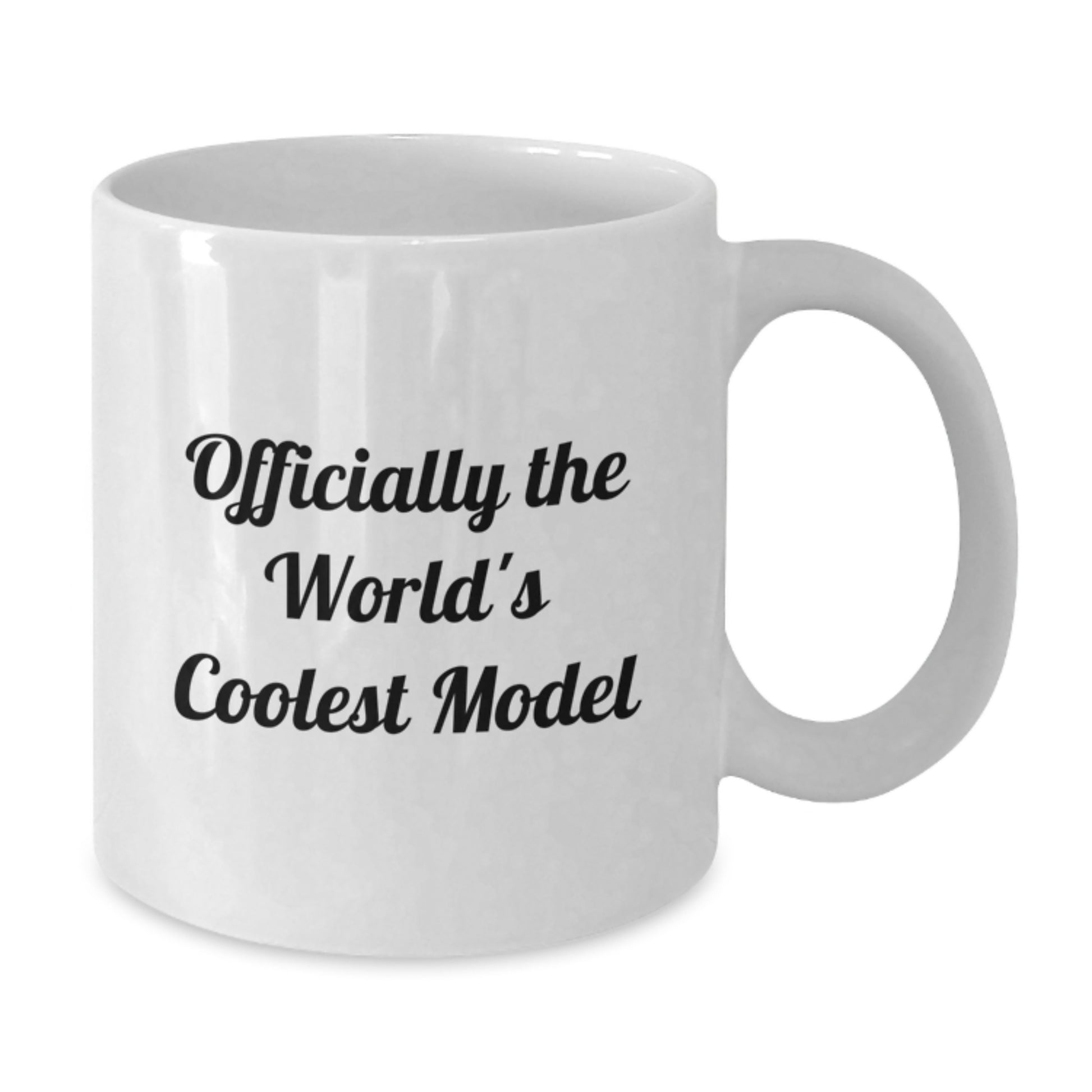Funny Model Gifts for Him, Funny Graduation Unique Gifts, The World's Coolest Model White Coffee Mug - Additional