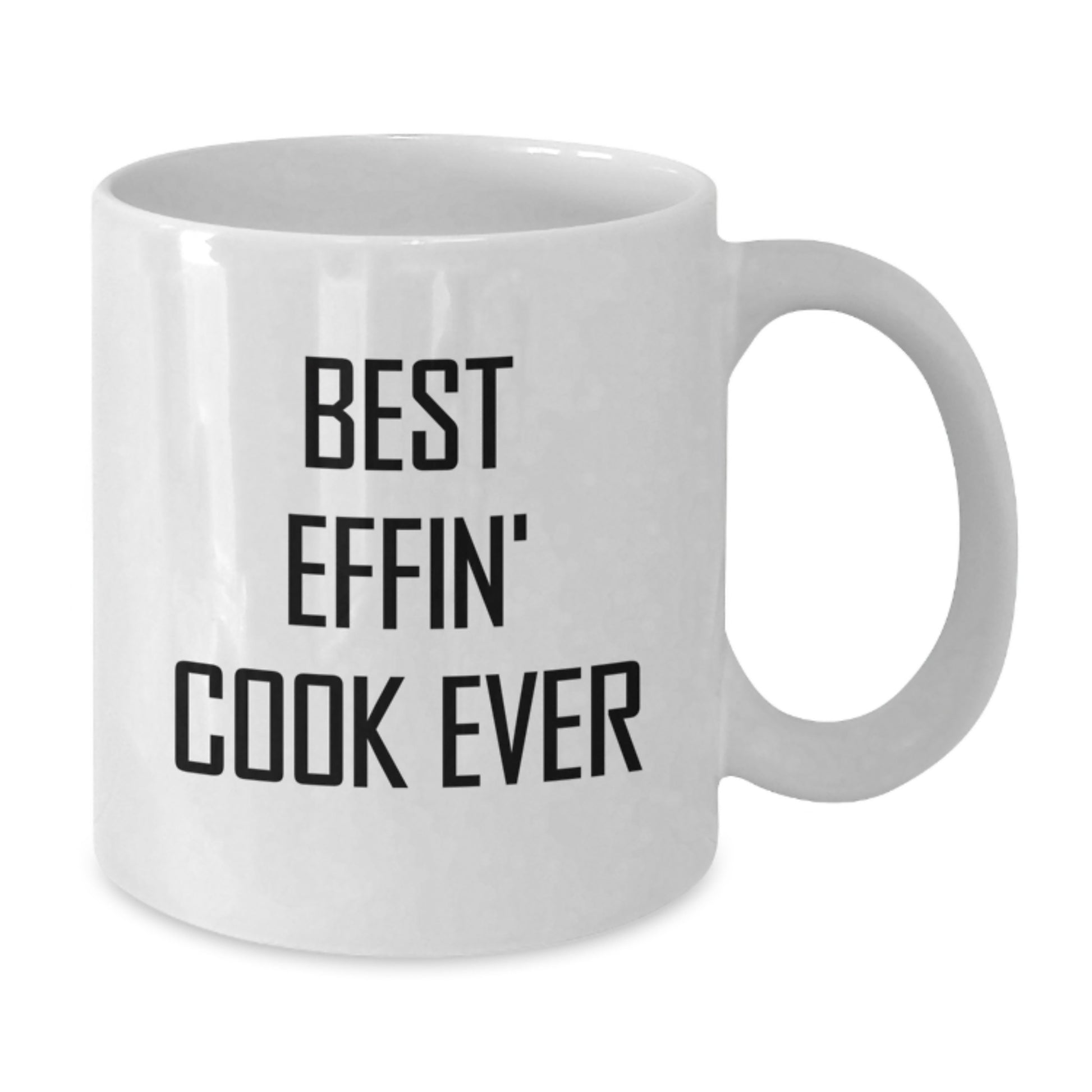 Funny Cook Quote White Coffee Mugs Gifts for the Best Effin' Cook Ever Unique Graduation Presents from Family Friends - Additional