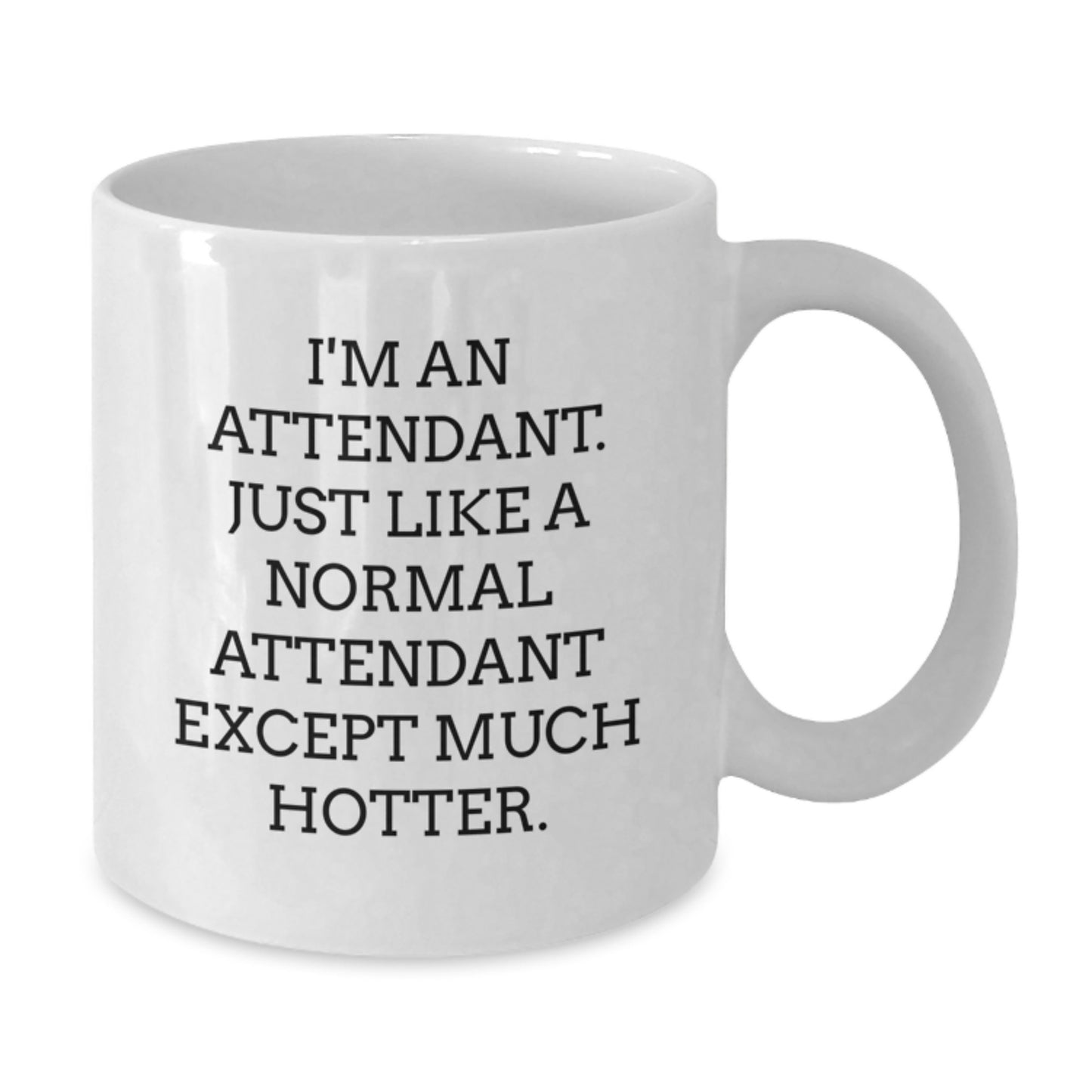 Funny Attendant Humor Gifts for Men from Coworkers, Unique White Coffee Mug for Attendant, Ideal Gift for Attendant on Father's Day - Additional
