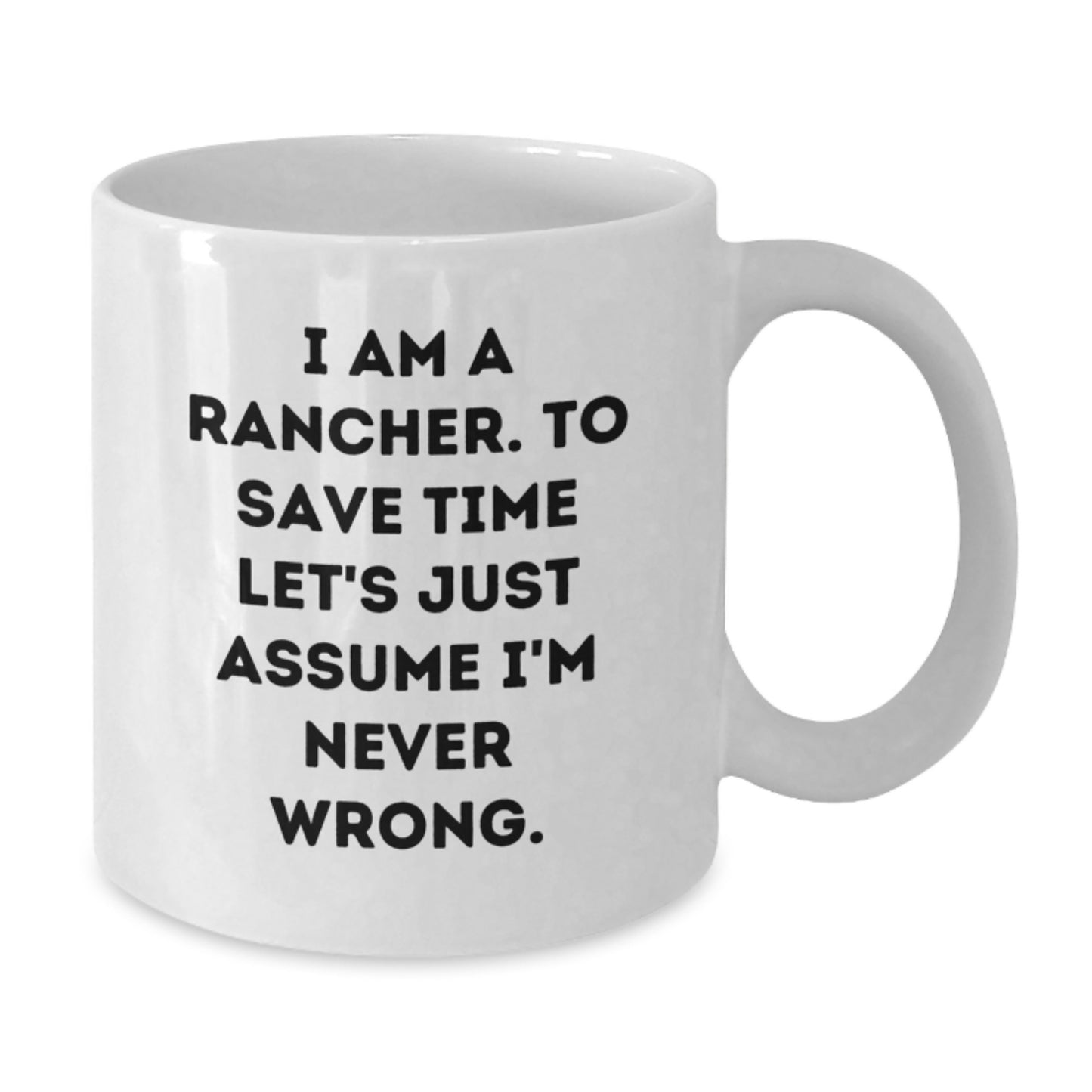 Funny Rancher Gifts from Friends, White Coffee Mug for Rancher, Graduation Unique Gift for Rancher Man - Additional