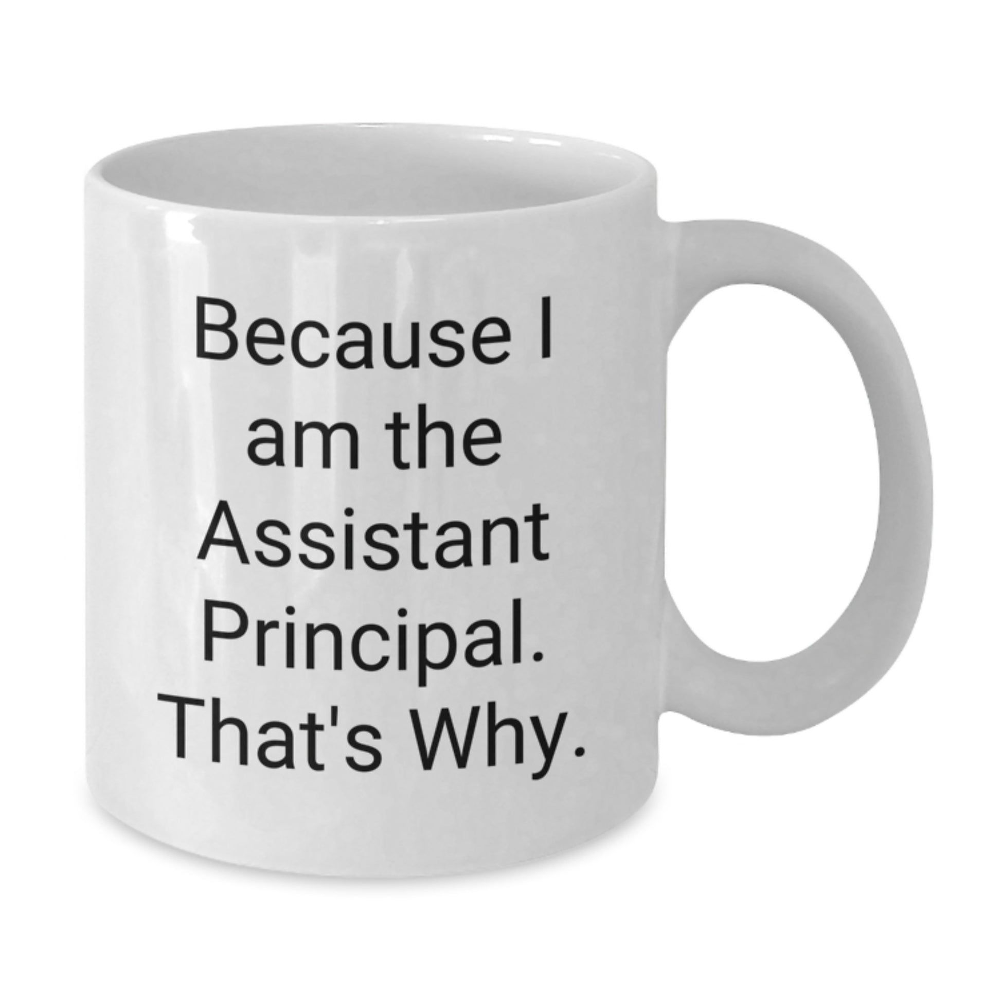 Funny Assistant Principal Gifts, Christmas Unique Mugs for Men Women Coworkers, Because I Am The Assistant Principal That's Why - Additional