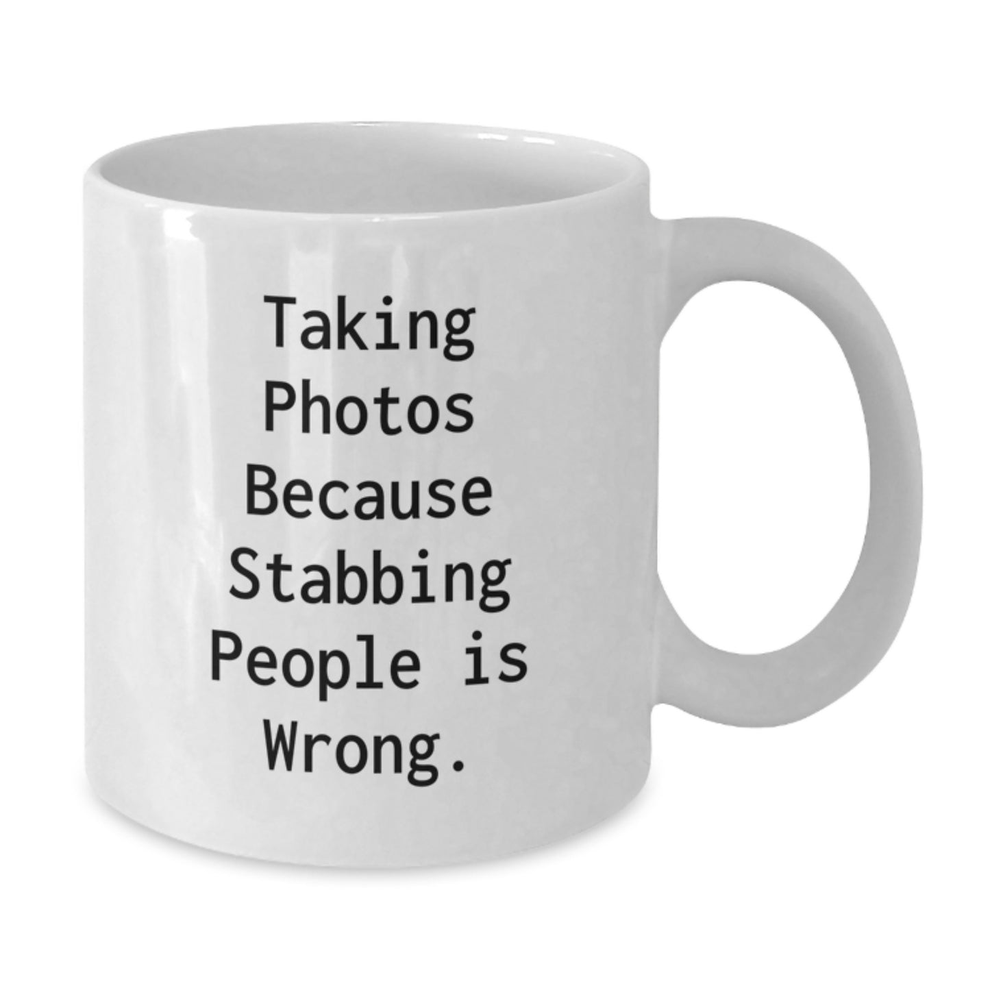 Funny Taking Photos Gifts for Men Women Friends Coworkers from Family, White Coffee Mug with Quirky Quote, Perfect Christmas Unique Gifts - Additional