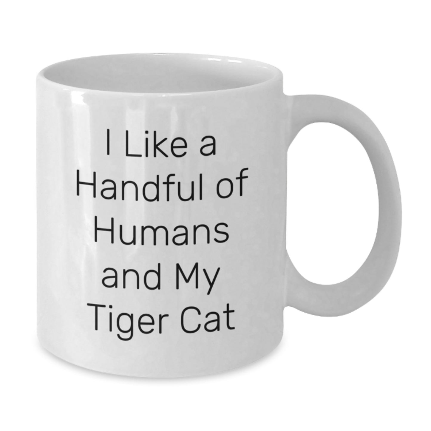 Funny Tiger Cat White Coffee Mug Gifts from Men to Friends, Valentine's Unique Gifts for Tiger Cat Lovers - Additional