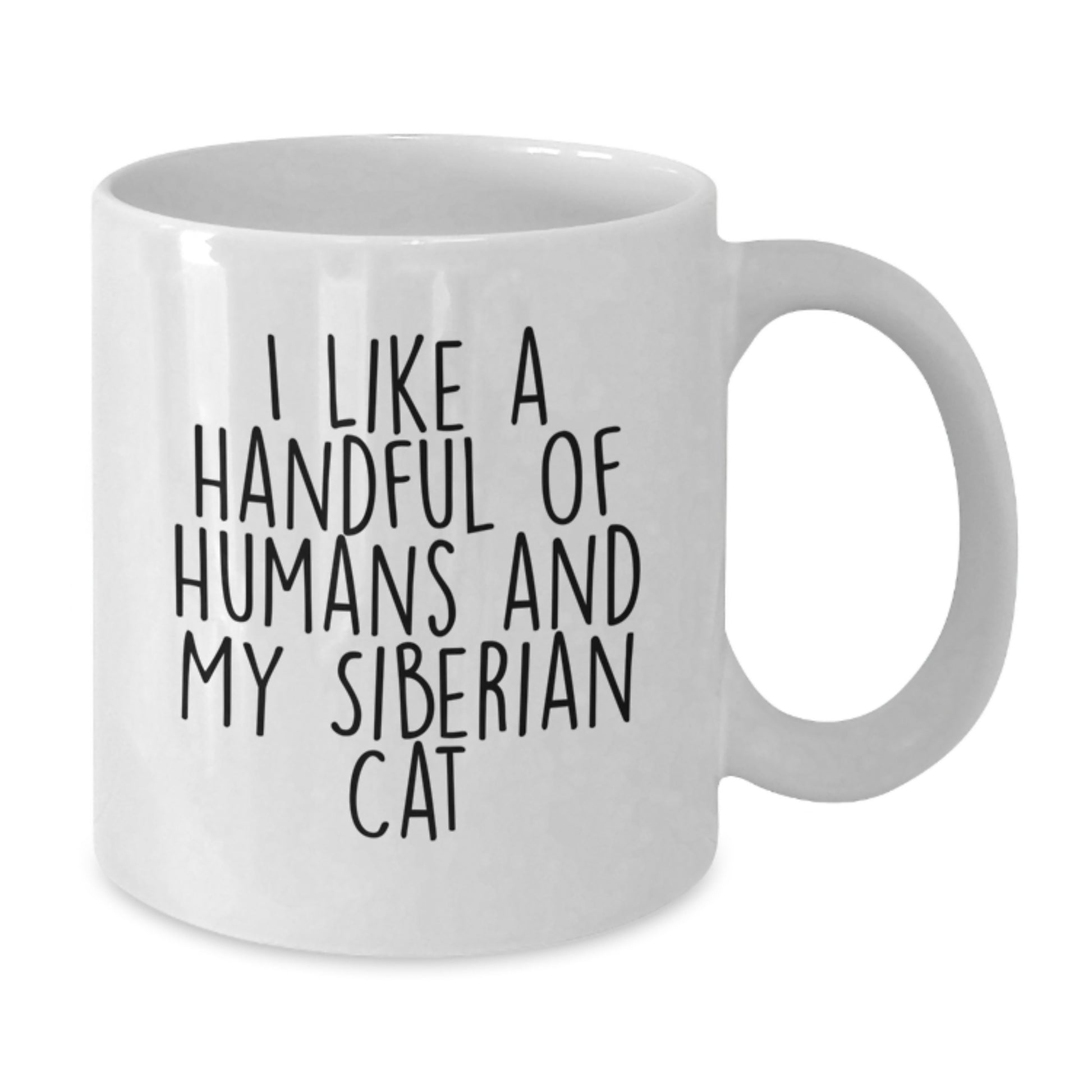 Funny Siberian Cat Lover Gifts from Friends for Siberian Cat Christmas Unique Presents - White Ceramic Coffee Mug - Additional