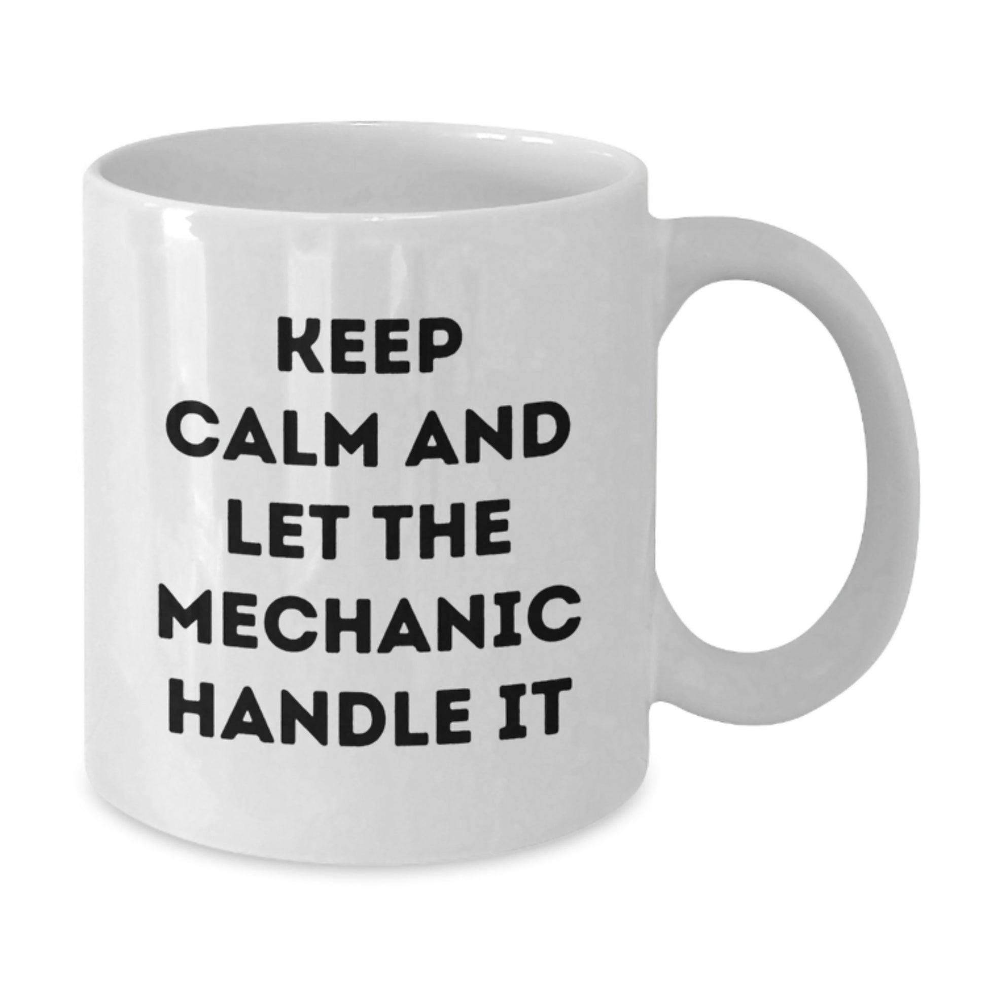 Funny Mechanic Gifts for Him, Keep Calm and Let the Mechanic Handle It White Coffee Mug, Gifts from Men to Mechanic Friends and Coworkers, Christmas Unique Presents - Additional