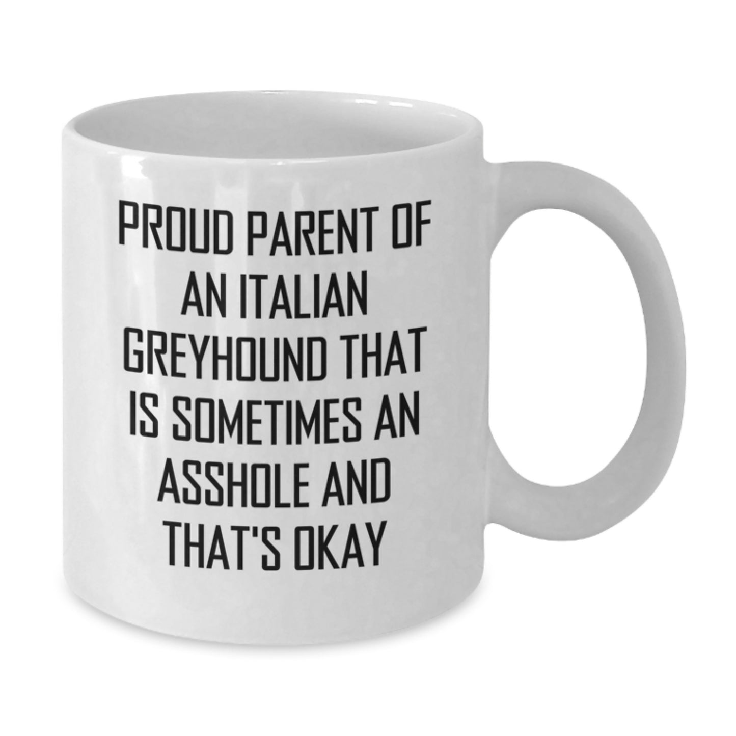Italian Greyhound Dog Mom Funny Gifts from Family for Her White Coffee Mug - Additional