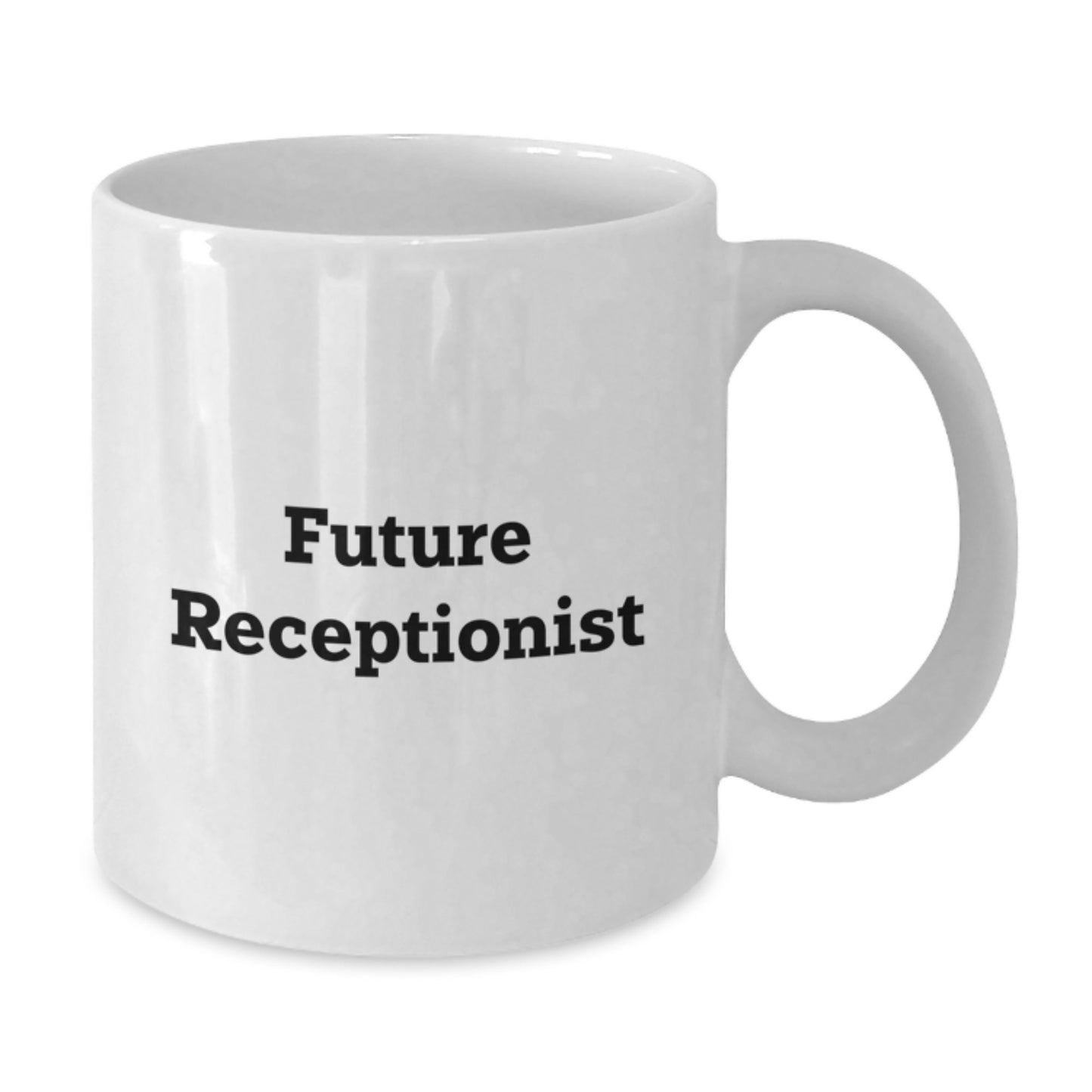 Funny Future Receptionist Gifts from Family, Friends, Coworkers - 'You're the Future' White Coffee Mug for Men, Women, Receptionist, Graduation Unique Gifts - Additional