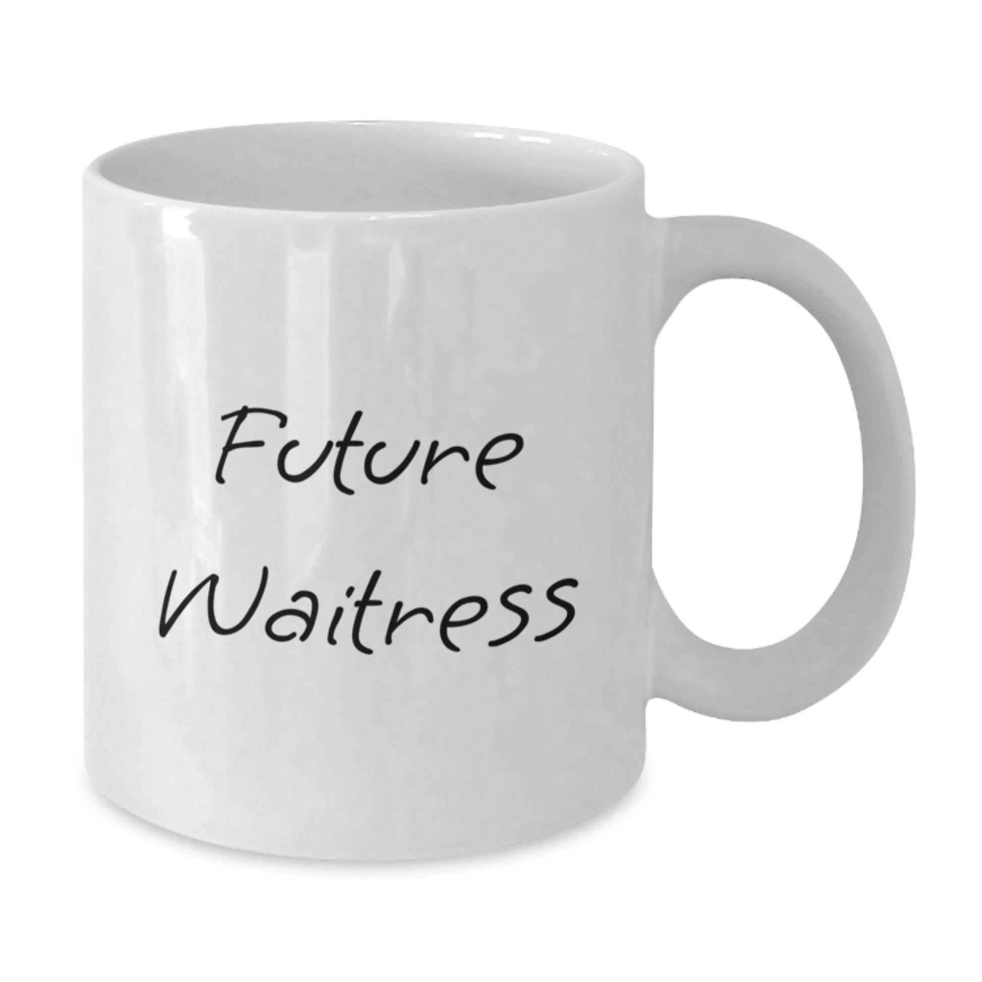 Funny Future Waitress Graduation Gifts from Friends for Women, 'You're Brewing Up a Bright Future' White Coffee Mug, 11oz or 15oz Capacity, Ceramic, Dishwasher and Microwave Safe - Additional