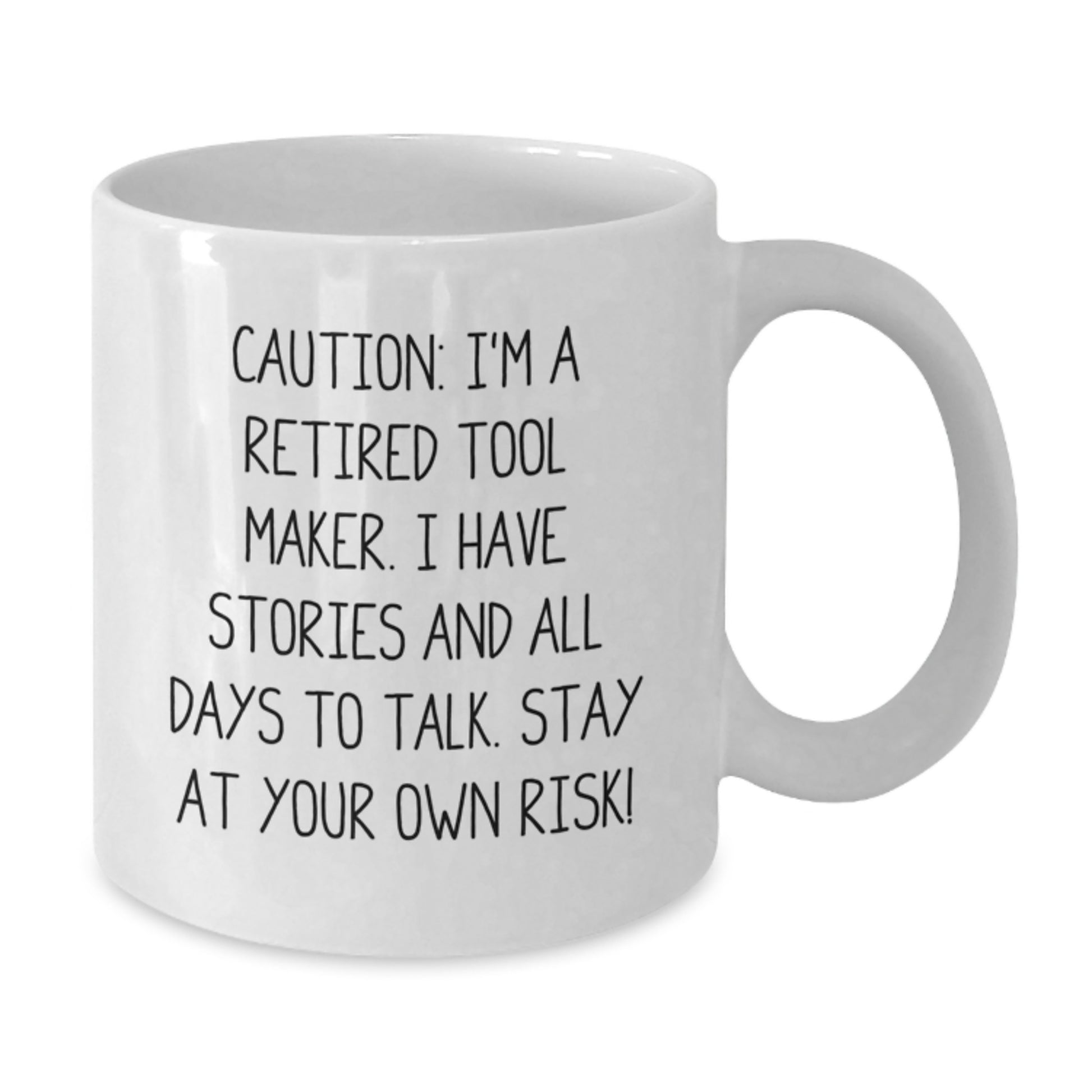 Funny Tool Maker Gift for Friends from Men - I'm A Retired Tool Maker Mug, Birthday Unique - Additional